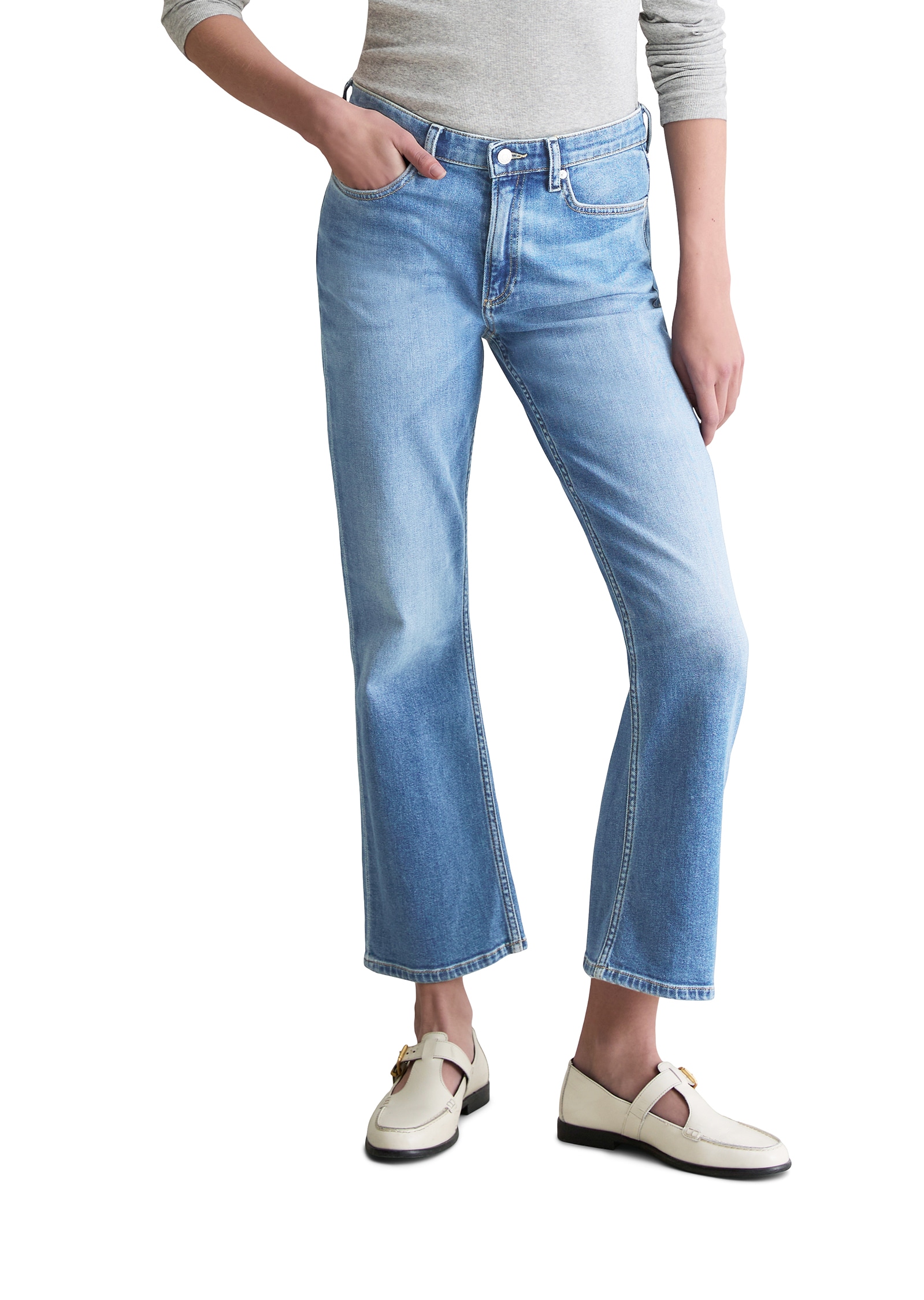 Image of Marc OPolo DENIM Bootcut-Jeans "Josina, aus Organic Cotton Stretch" Model Josina bootcut kick flare aus Organic Cotton Stretch