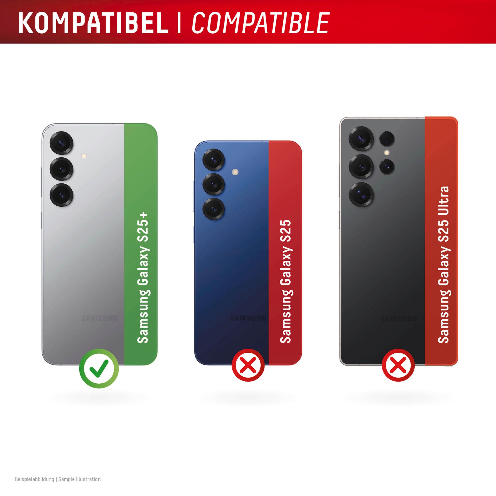 Displex Kameraschutzglas »Camera Lens Glass Single Glass Ring Protector« für Samsung Galaxy S25+ Packung, 2x Einzellinsen-Schutzringe,  Objektivschutz, Kameraschutz, kratz- & stossfest