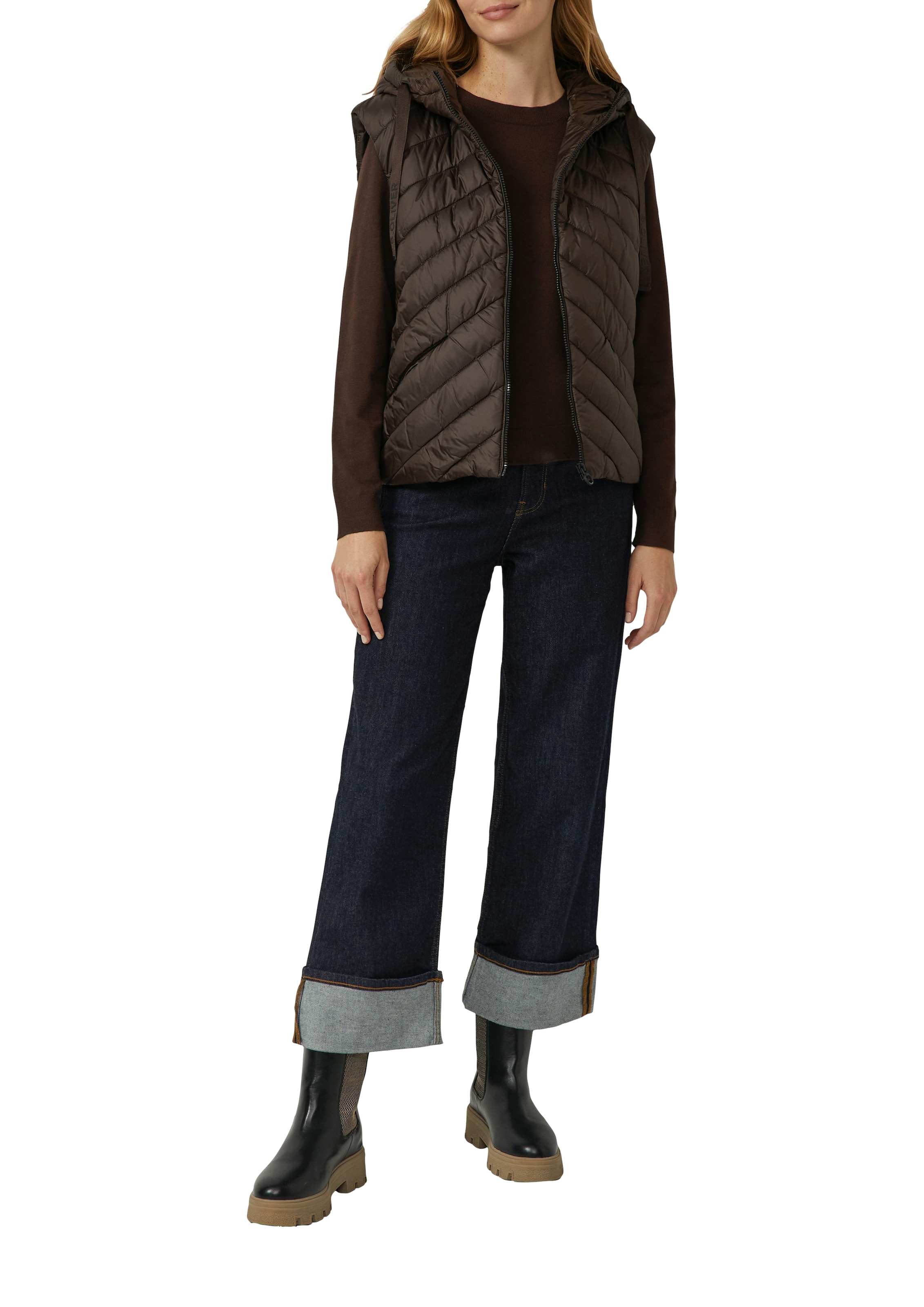 s.Oliver Pull en tricot aus Viskose