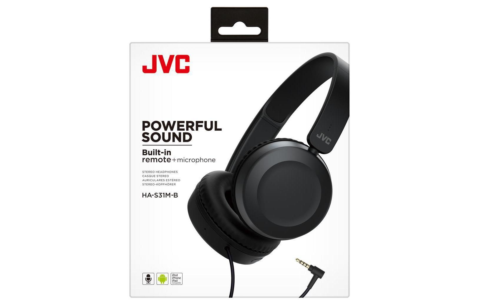 JVC On-Ear-Kopfhörer »HA-S31M Schwarz«