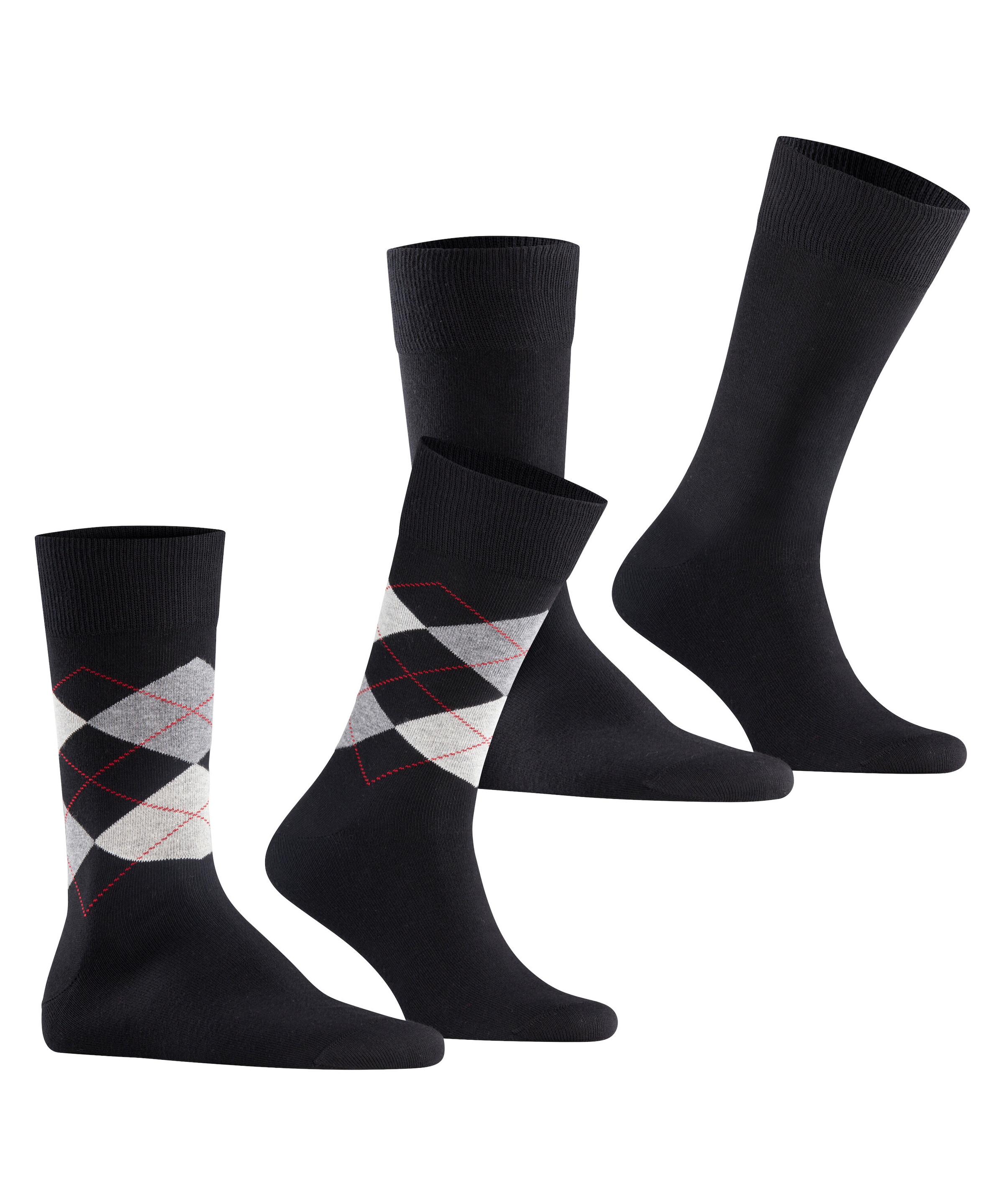 Burlington Chaussettes »Everyday Argyle Mix« 2 paires,  respirant, taille unique 40-46, motif argyle