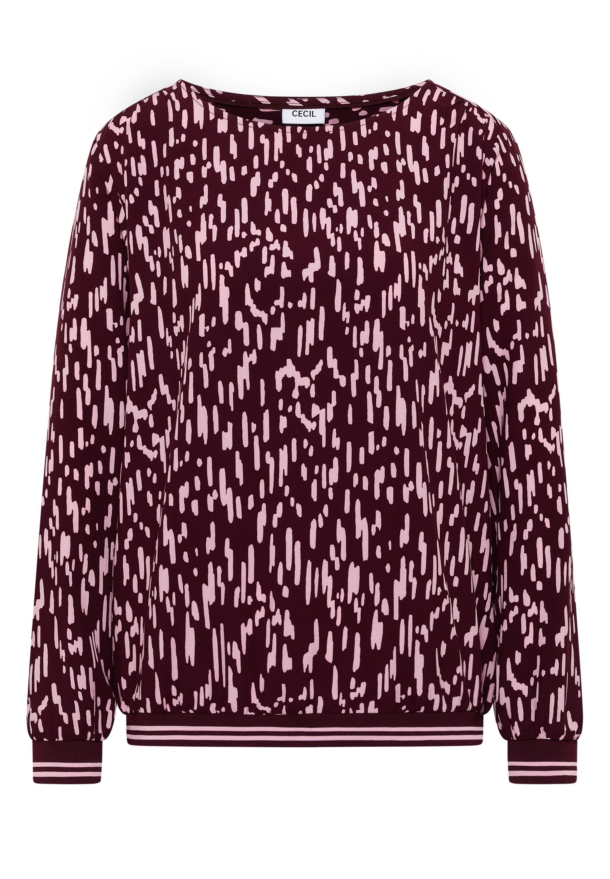 Cecil Shirtbluse mit Rundhals und Allover-Print