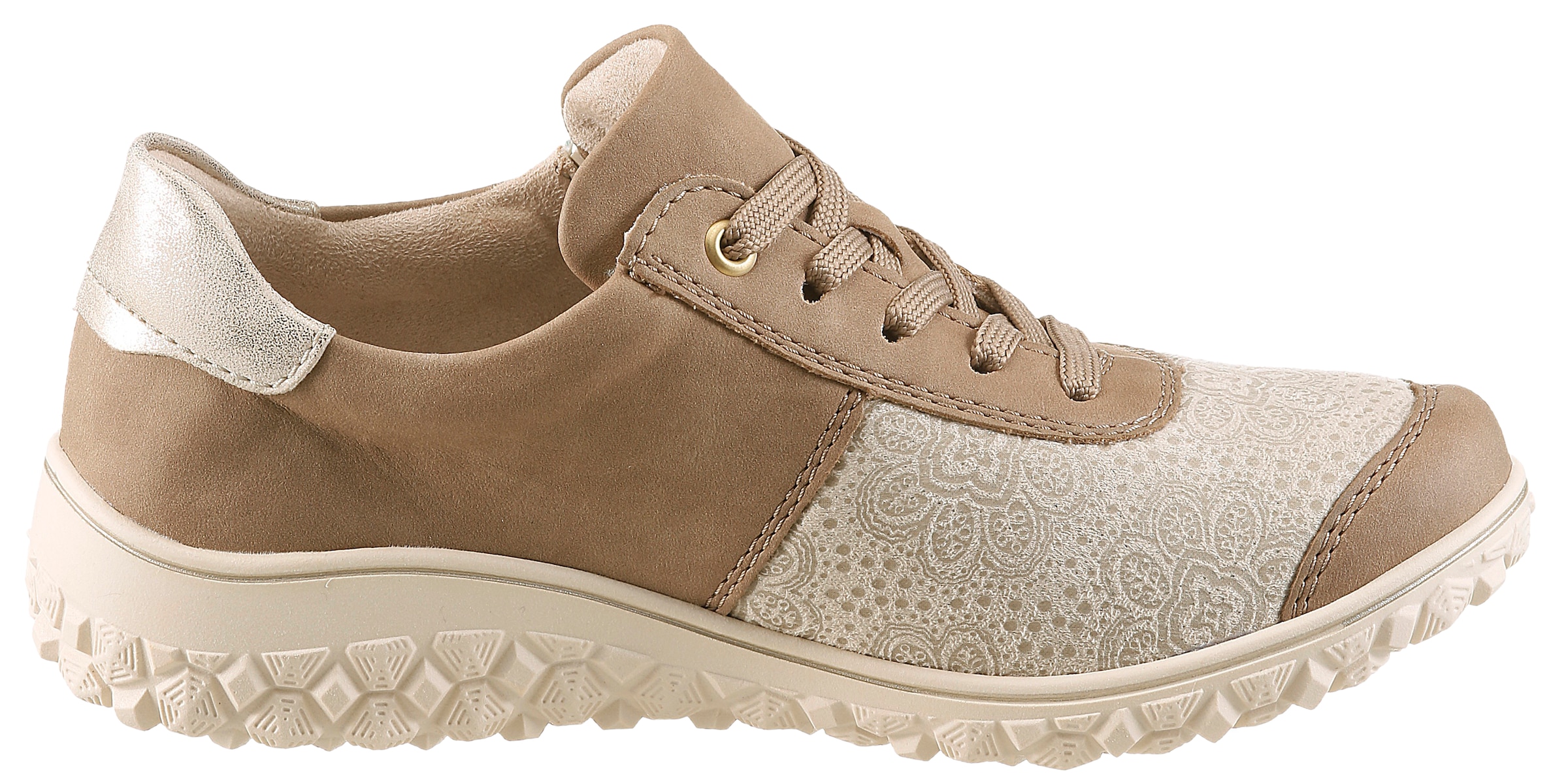 Rieker Sneakers  chaussure à lacets, chaussure basse, basket compensée avec fermeture éclair