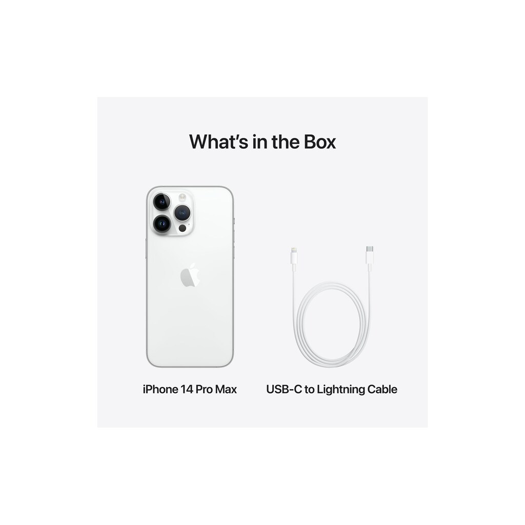 Apple Smartphone »iPhone 14 Pro Max Silver«
