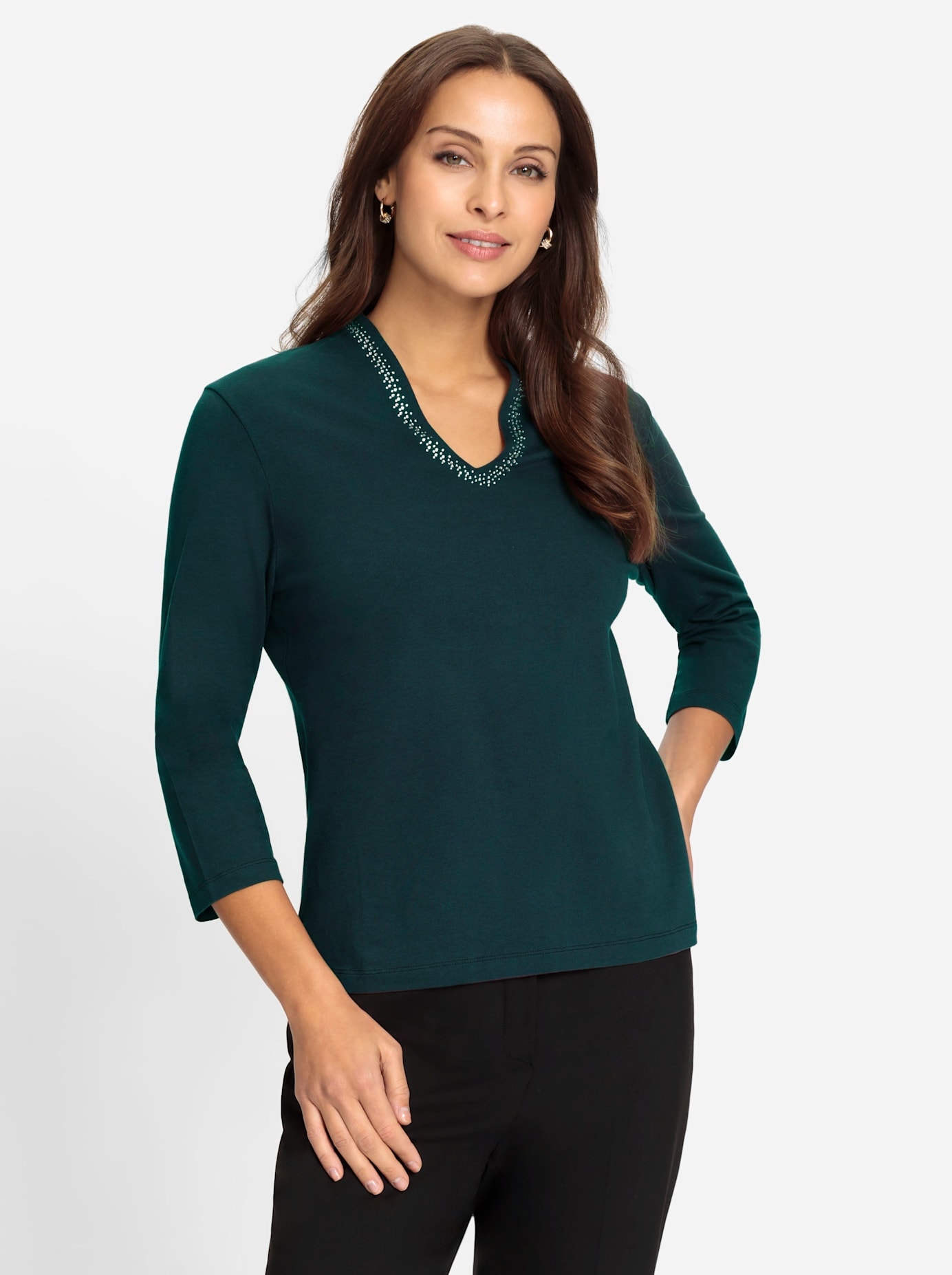Lady V-Shirt »V-Shirt«, (1 tlg.)