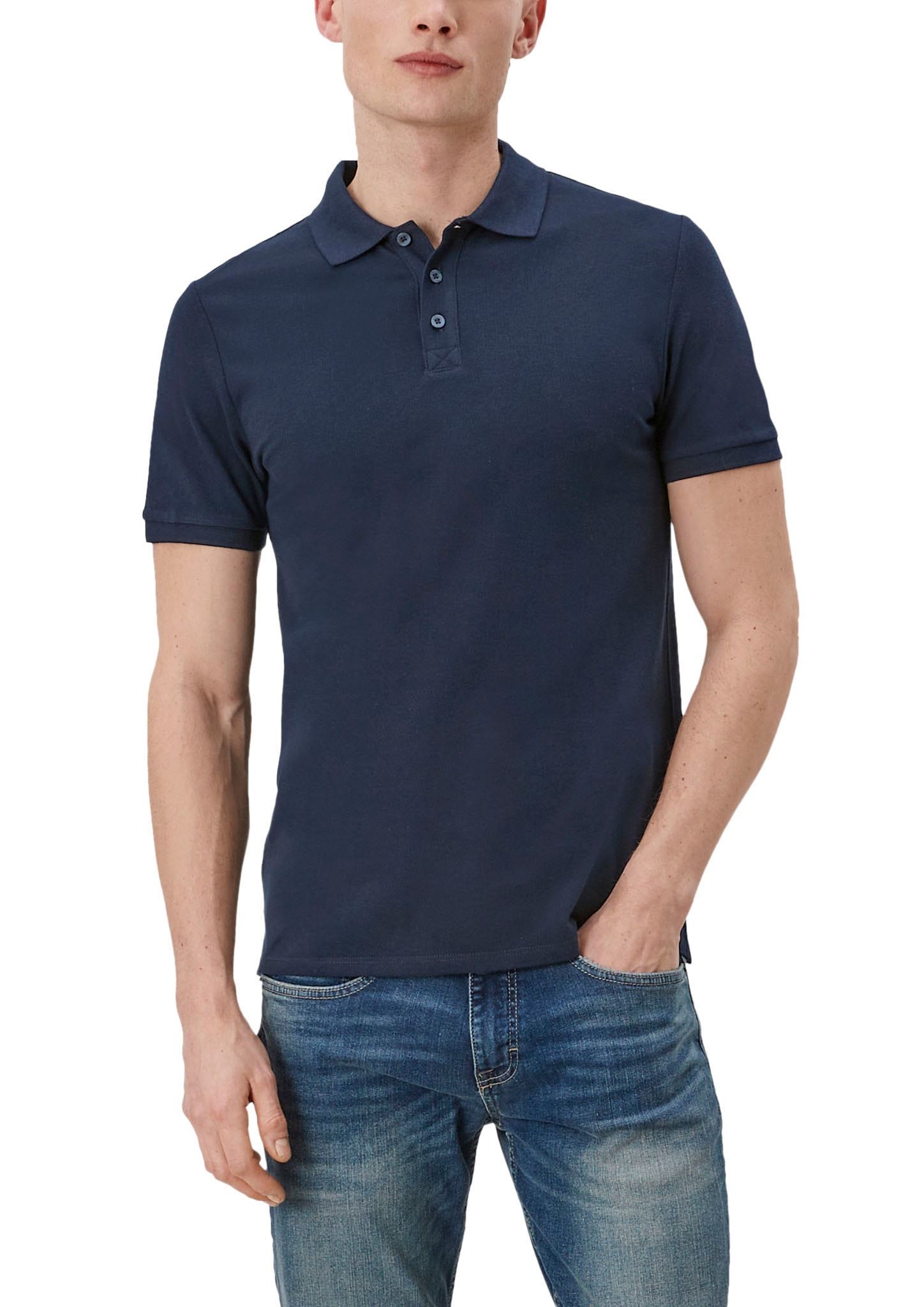 Modische QS Poloshirt, Einschnitte an den Seiten versandkostenfrei - ohne  Mindestbestellwert bestellen