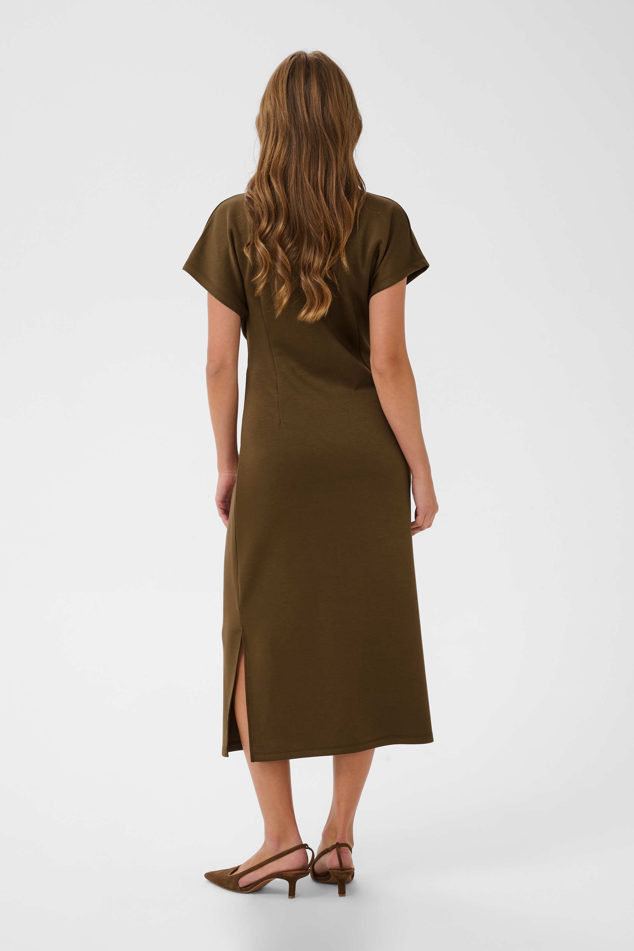 Saint Tropez Robe midi »TheoSZ Dress« Mélange de matériaux, ajusté