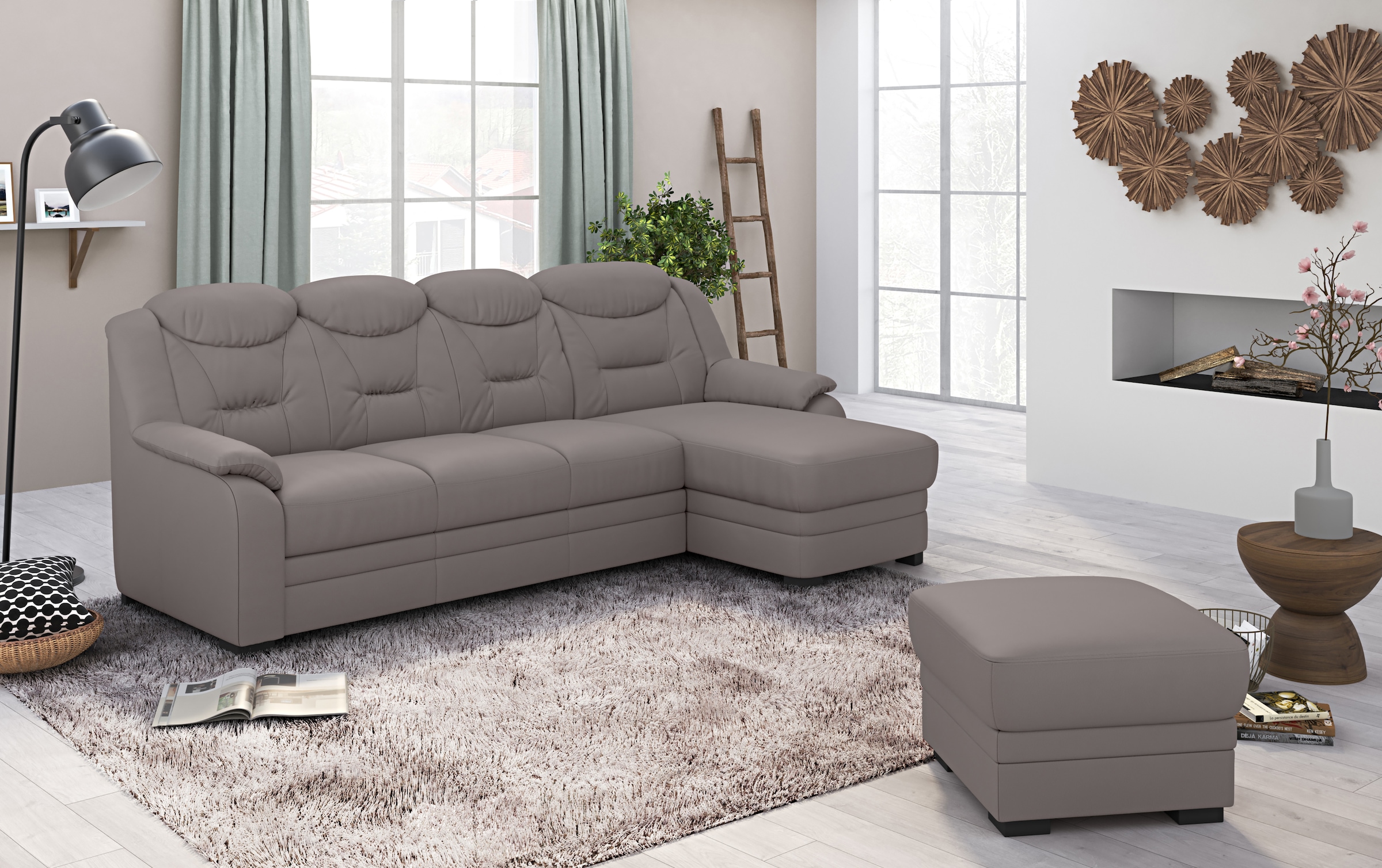 COTTA Canapé d'angle »Marcus L-Form« wahlweise mit Bettfunktion