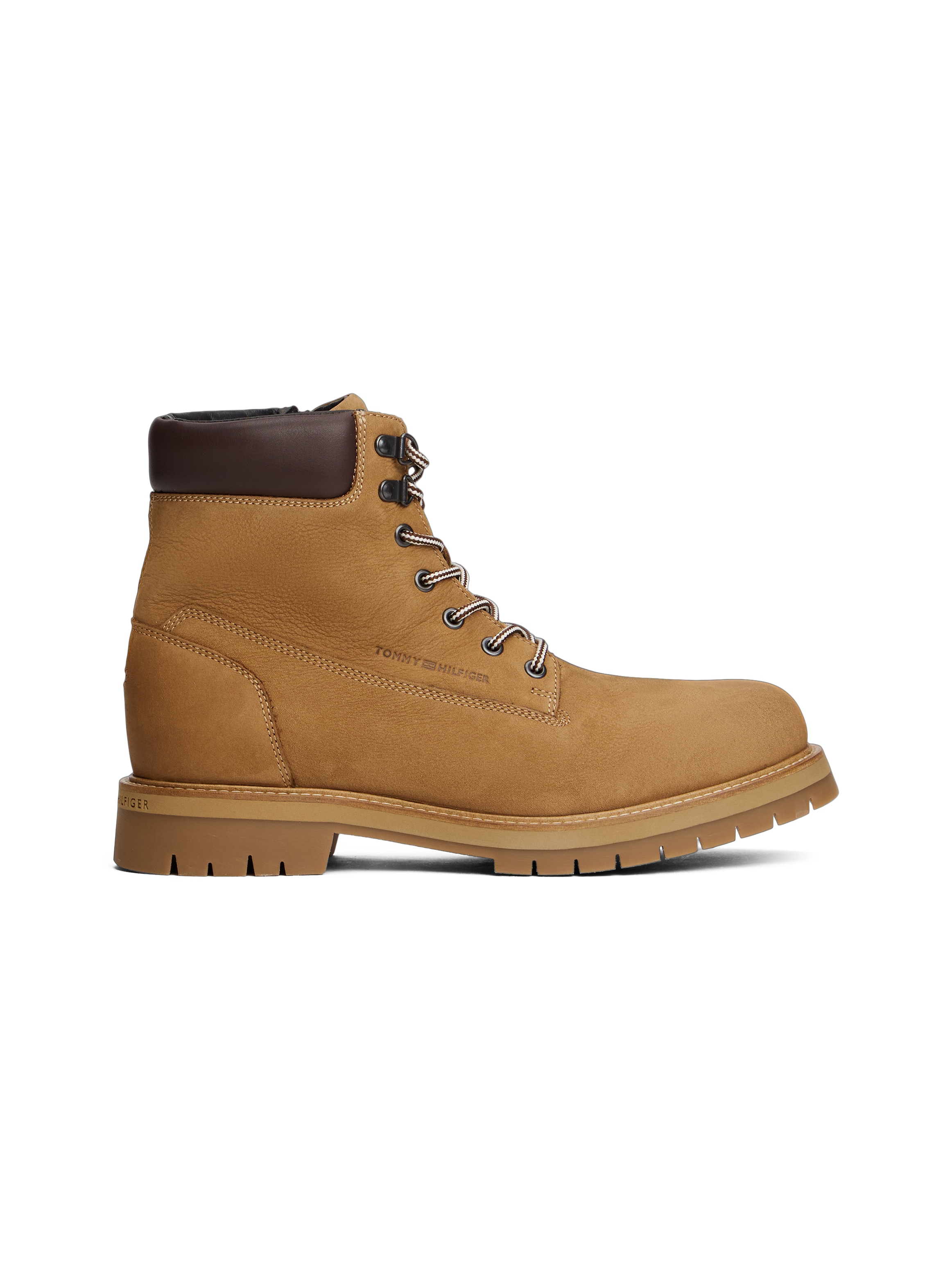 Tommy Hilfiger Bottines à lacets »FLEX TH OUTDOOR W NBK BOOT«  , talon bloc, chaussure outdoor avec œillets, style alpiniste