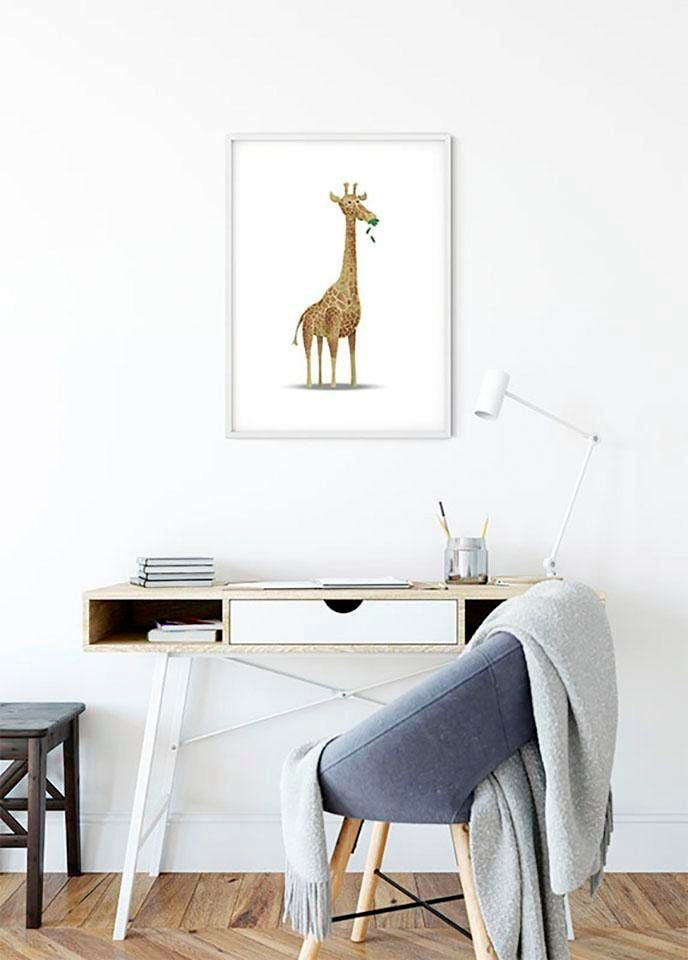 Image of Komar Bild "Cute Animal Giraffe" Tiere 1 Stk. tlg. Wandbild zur Dekoration - ohne Rahmen