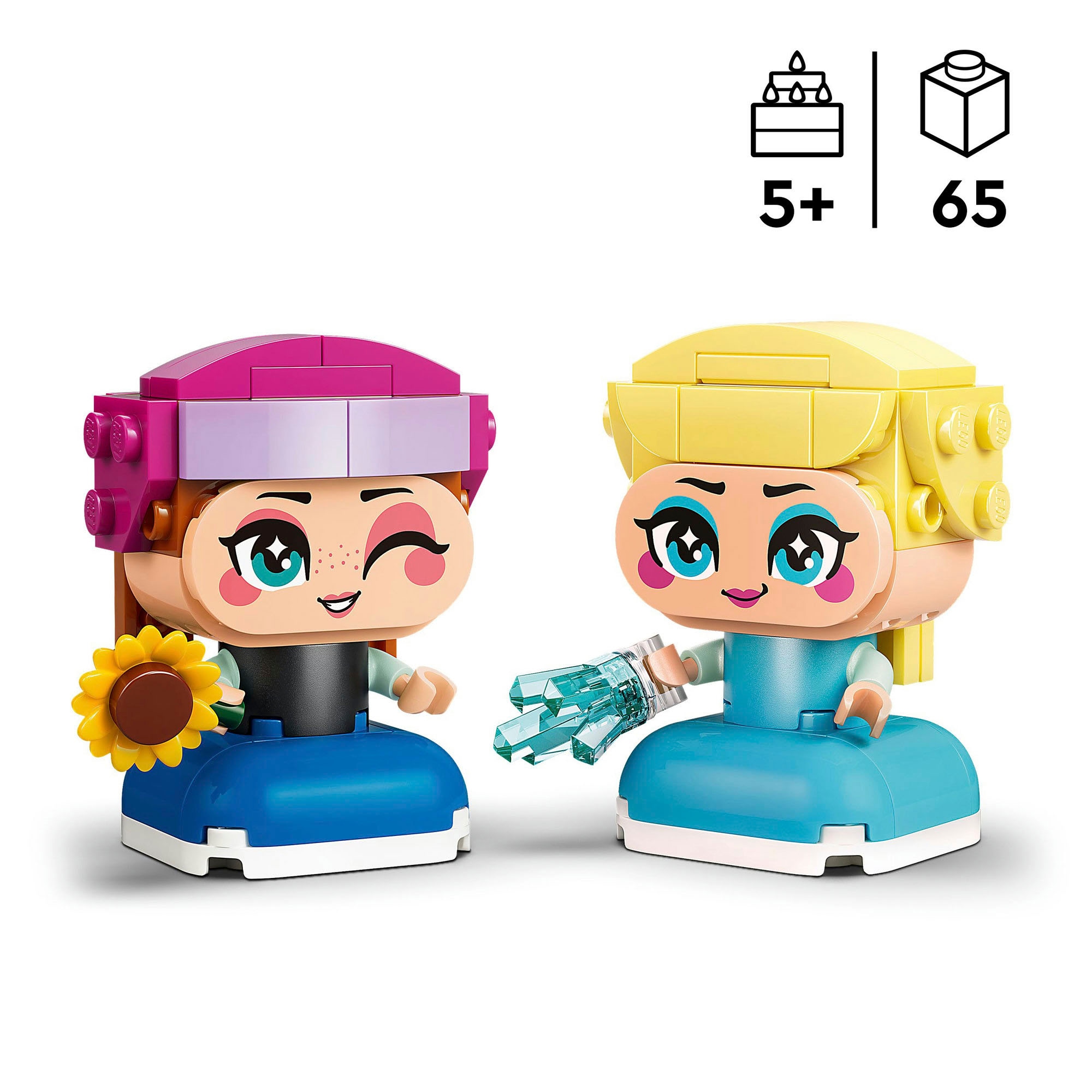 LEGO® Konstruktionsspielsteine »Die Mini-Prinzessinnen Anna und Elsa (43284), LEGO Disney Princess«