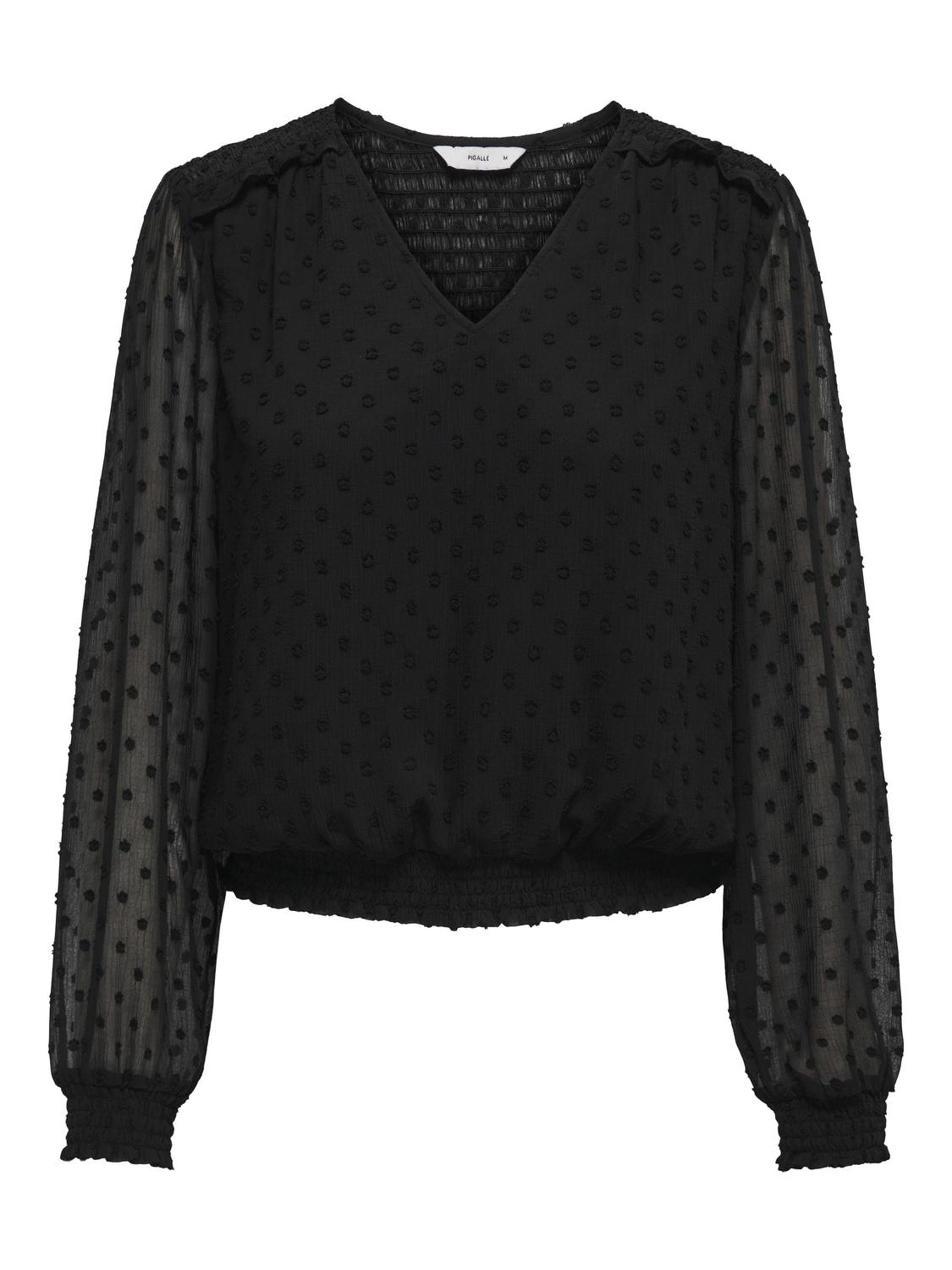 ONLY Blusenshirt »ONLELMIRA LIFE NEW DOBBY L/S TOP WVN«