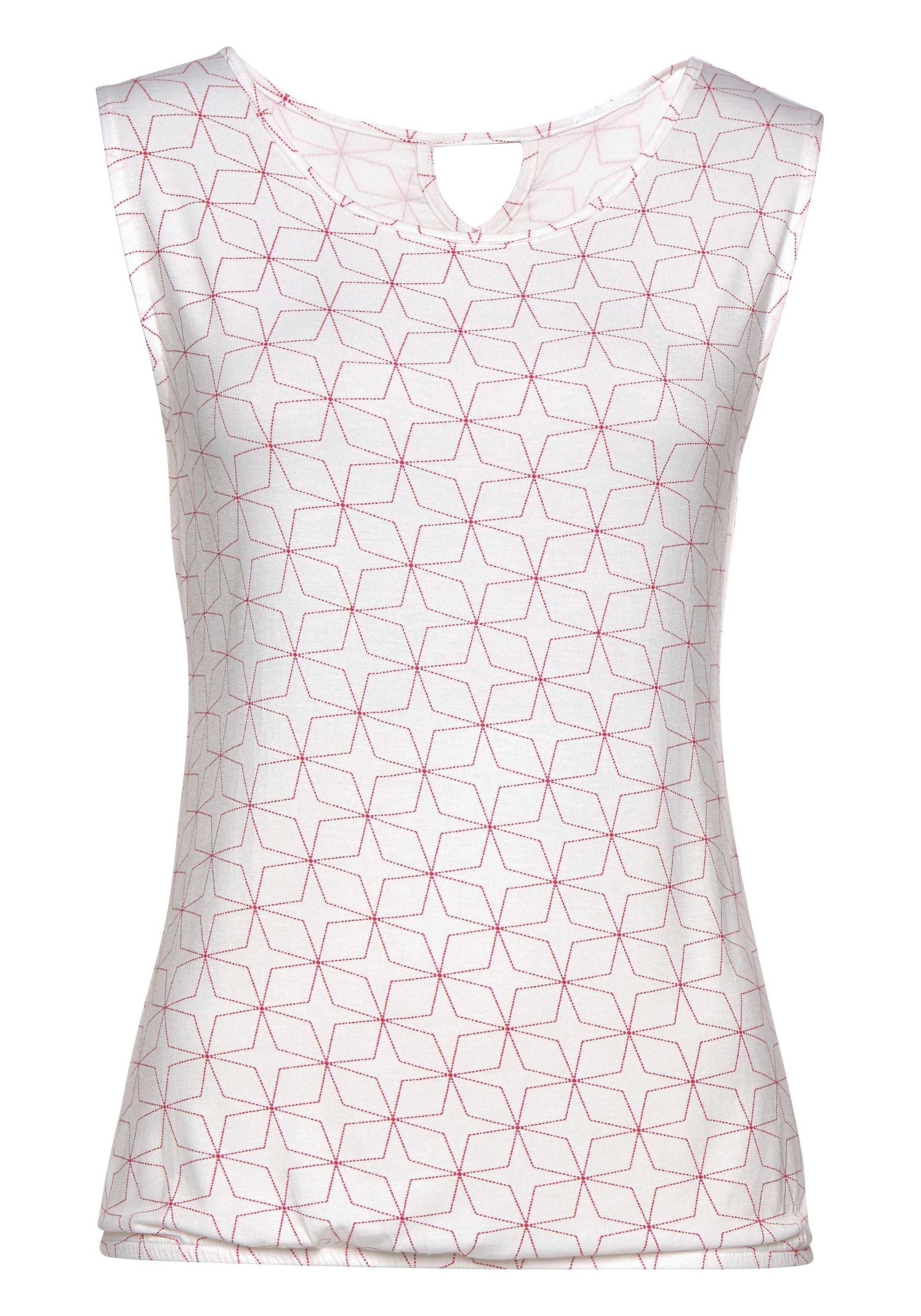 LASCANA Shirttop, (2er-Pack), mit kleinem Cut-Out im Nacken