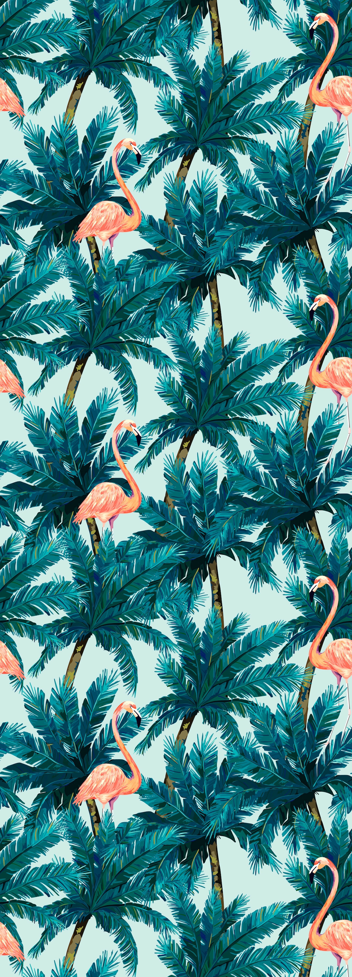 Image of queence Vinyltapete "Henni" Motiv bedruckt botanisch floral gemustert natürlich glatt 90x250cm, selbstklebend, kinderleichte Anbringung, Sticker
