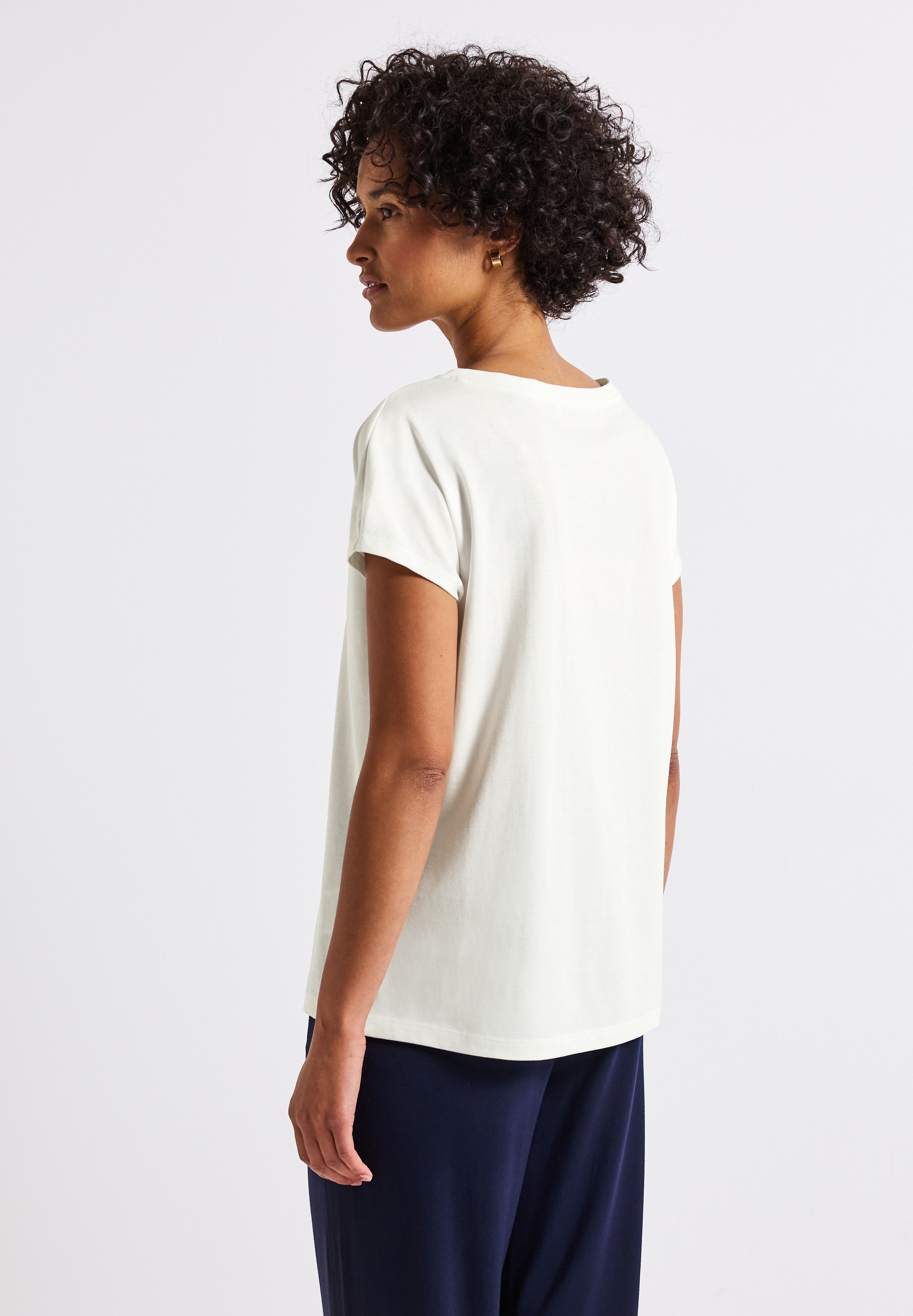 STREET ONE Shirttop, mit Folien-Wording