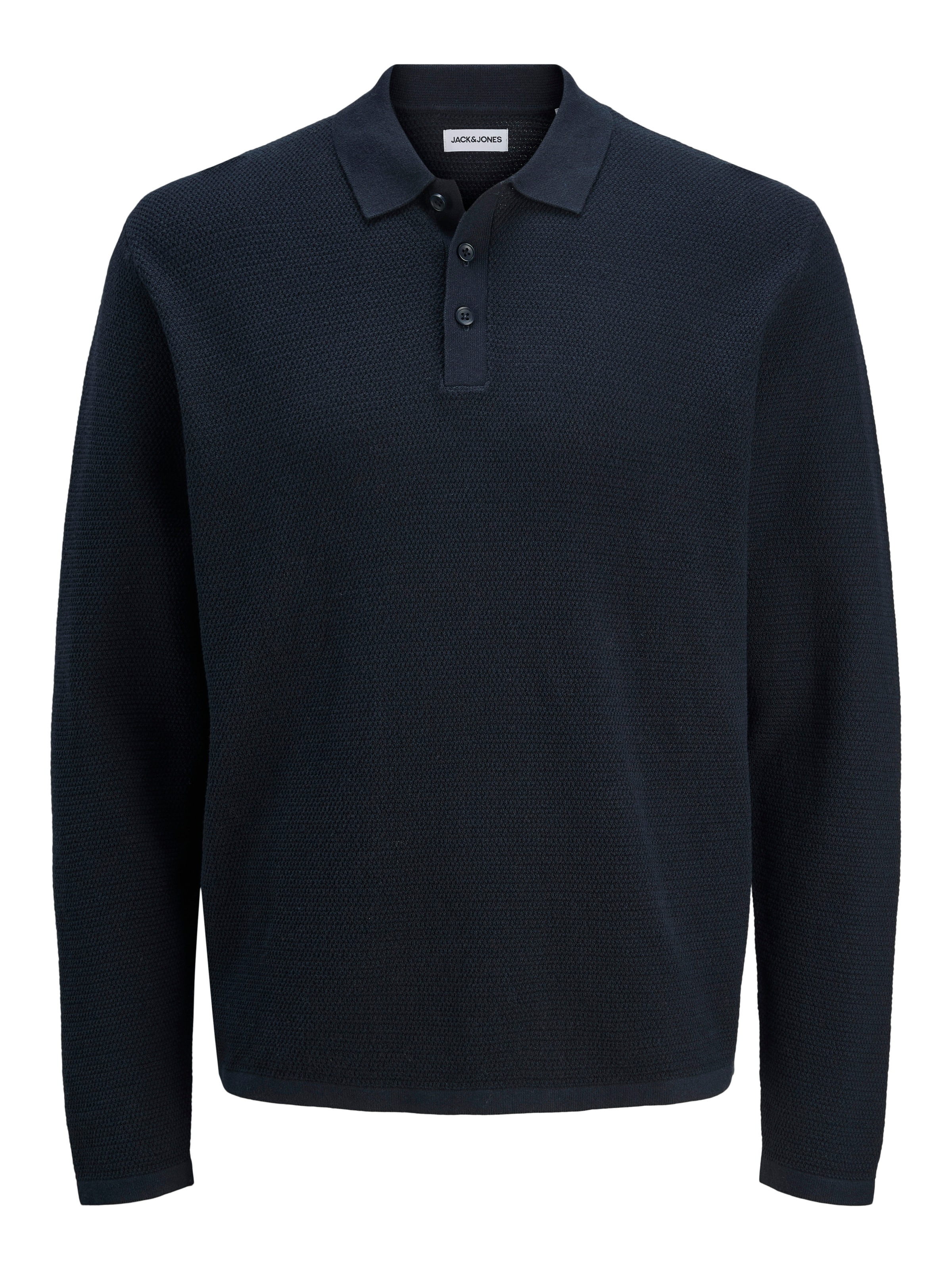 Jack & Jones Strickpullover »JJEGEORGE KNIT POLO LS SN«
