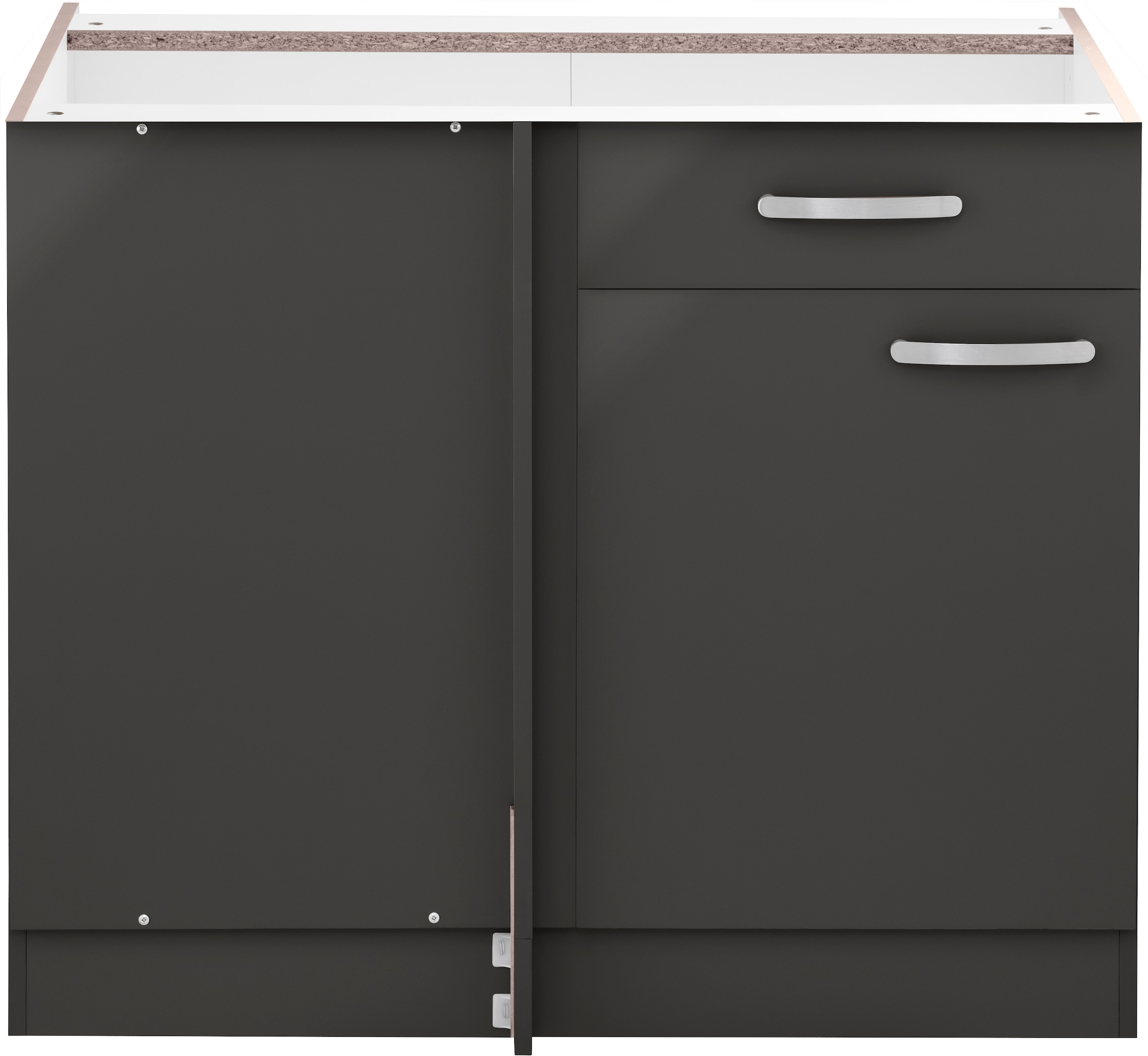 wiho Küchen Eckunterschrank »Kansas«, 100 cm breit, Planungsmass 110 cm, ohne Arbeitsplatte