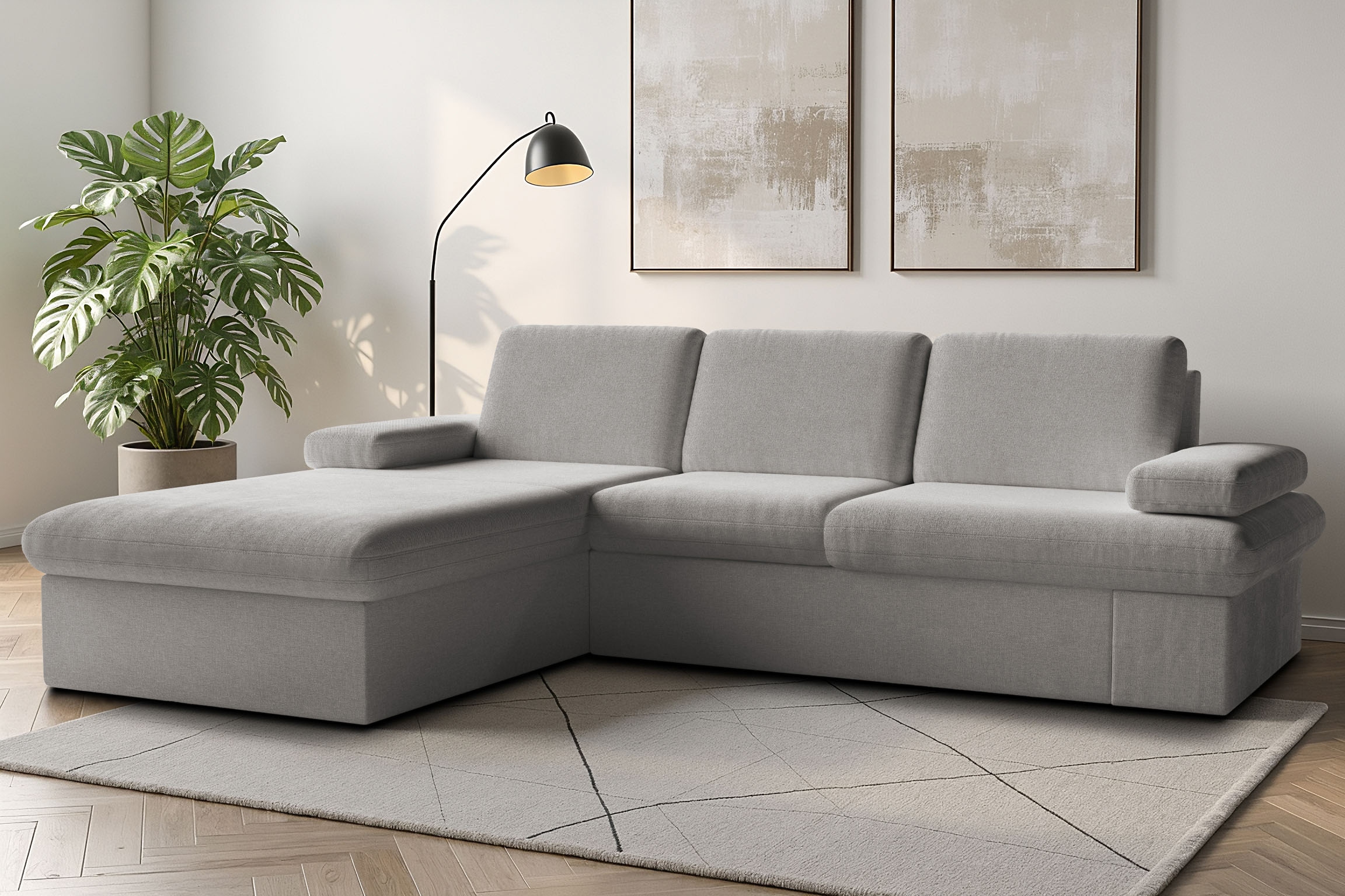 Image of sit&more Ecksofa "Moreno L-Form, B: 247 cm" mit Armteilverstellung, optional Schlaffunktion