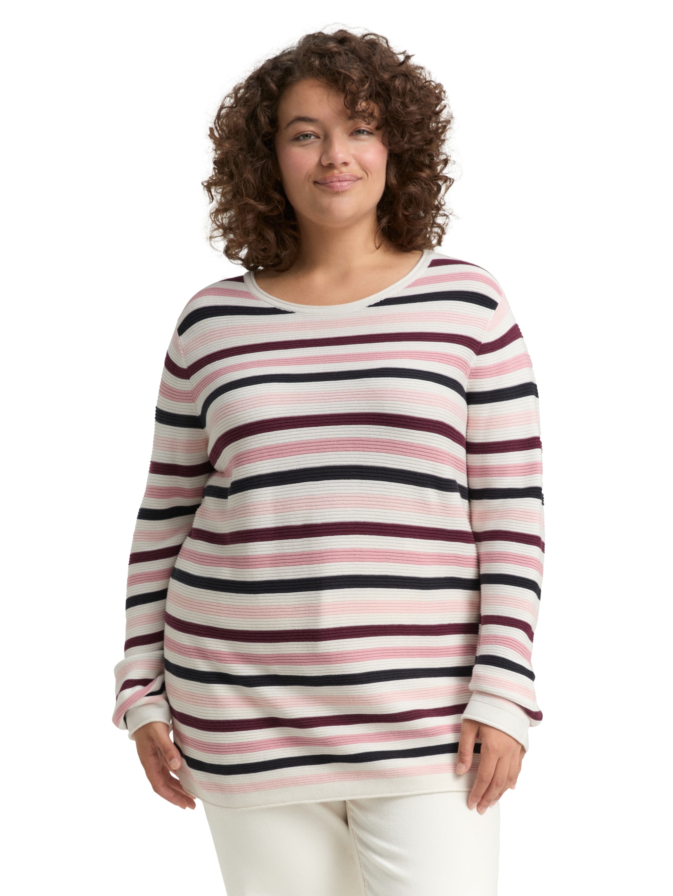 Image of TOM TAILOR PLUS Strickpullover aus Bio-Baumwolle