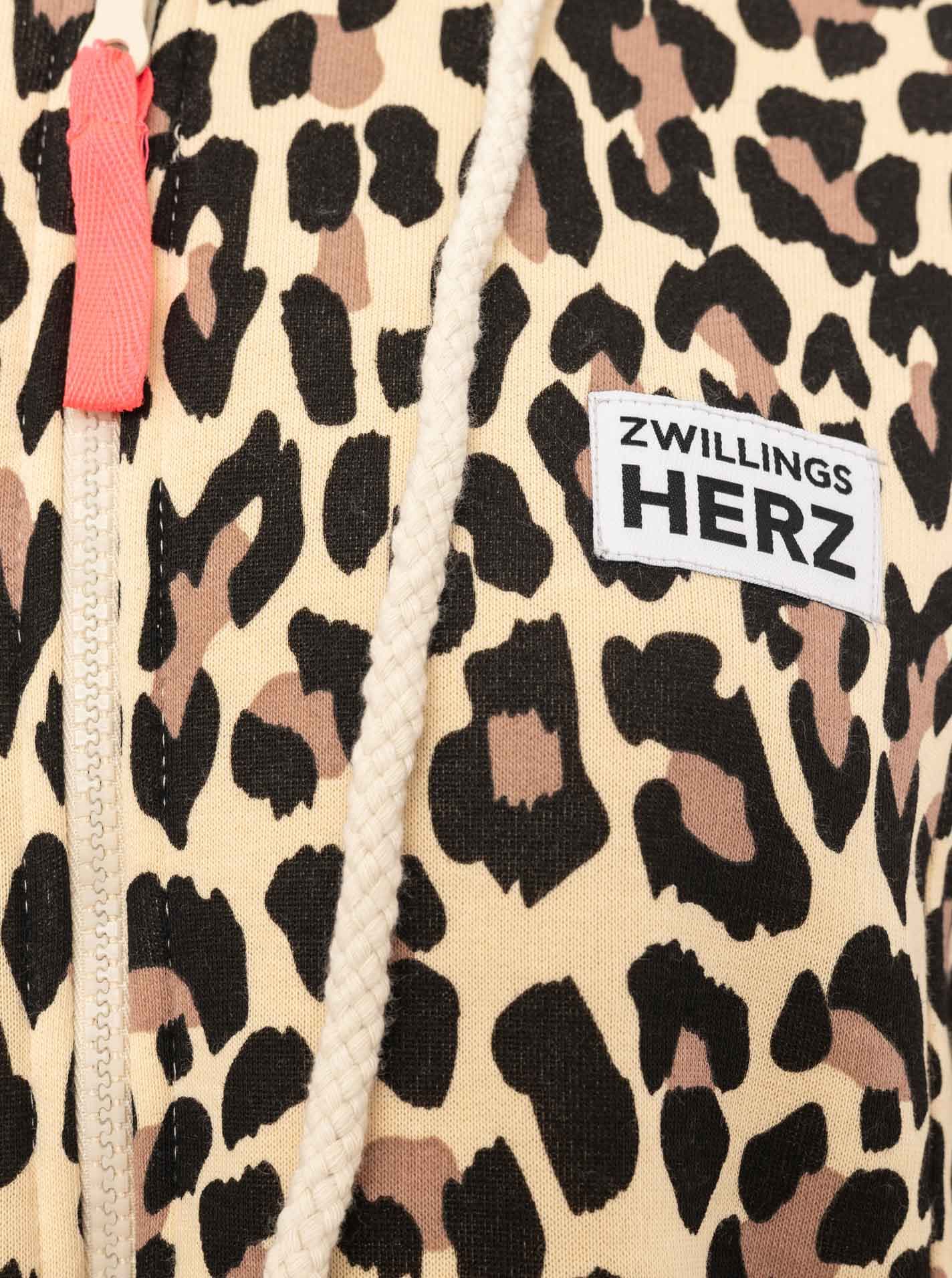 Zwillingsherz Kurzmantel »"Leo Allover"« gemustert, Taschen, Reissverschluss
