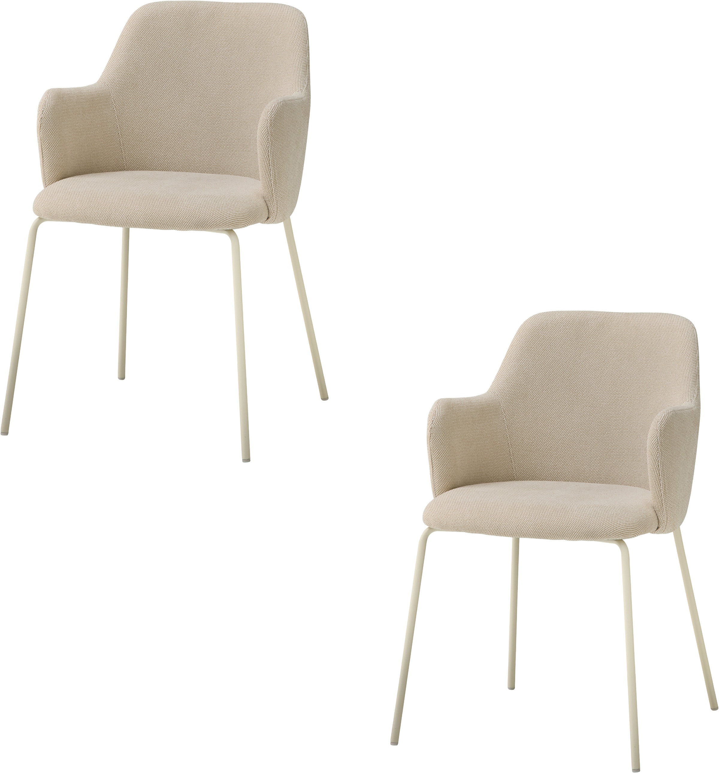 Stolkom Chaise avec accoudoirs »Lissi BxHxT 60x84x44 cm« (Ensemble) 2 cuisBreite 60cm, Metallgestell
