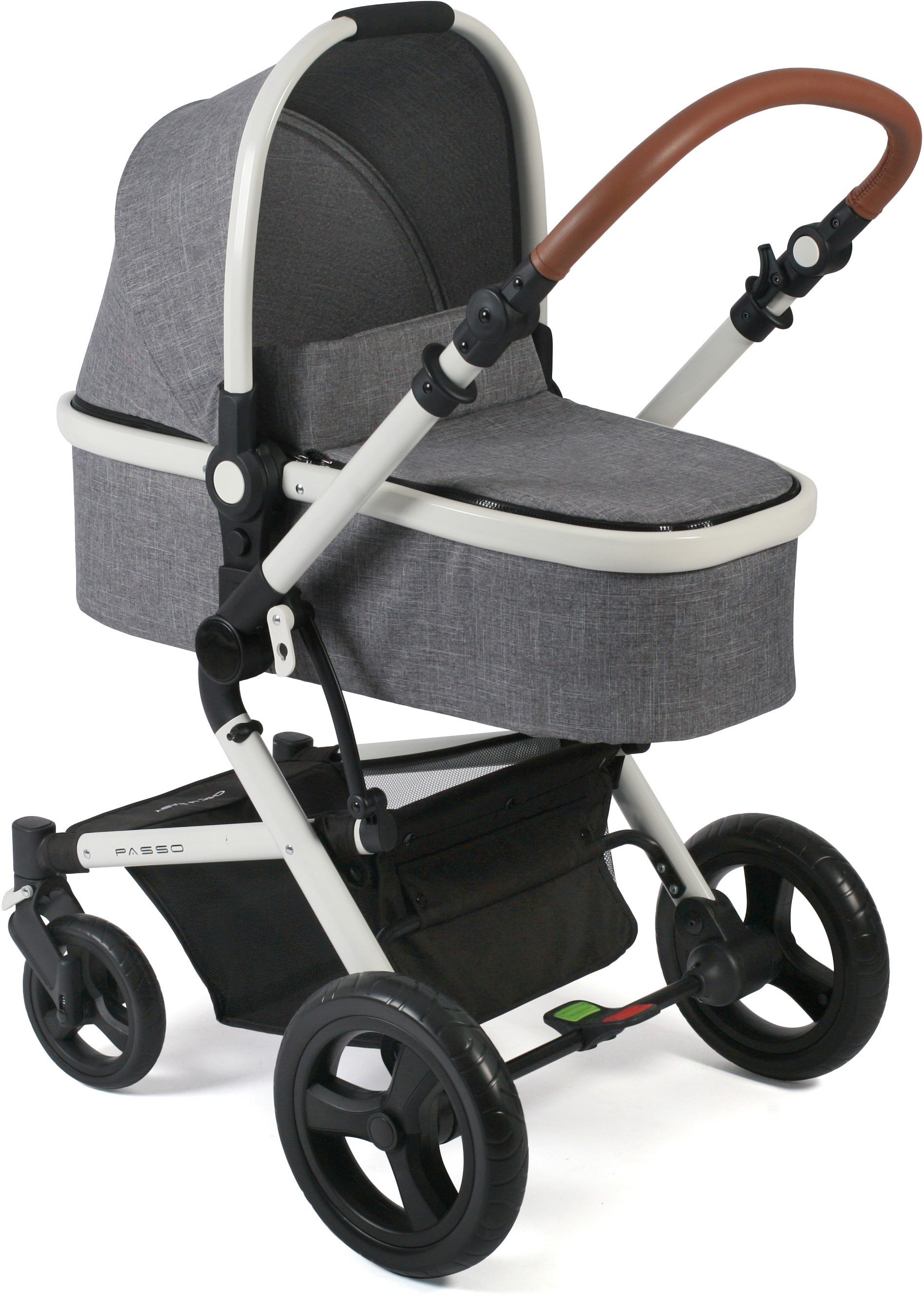 Image of CHIC4BABY Kombi-Kinderwagen »Passo, Melange Grau«, 15 kg, ; Kinderwagen bei Ackermann Versand Schweiz