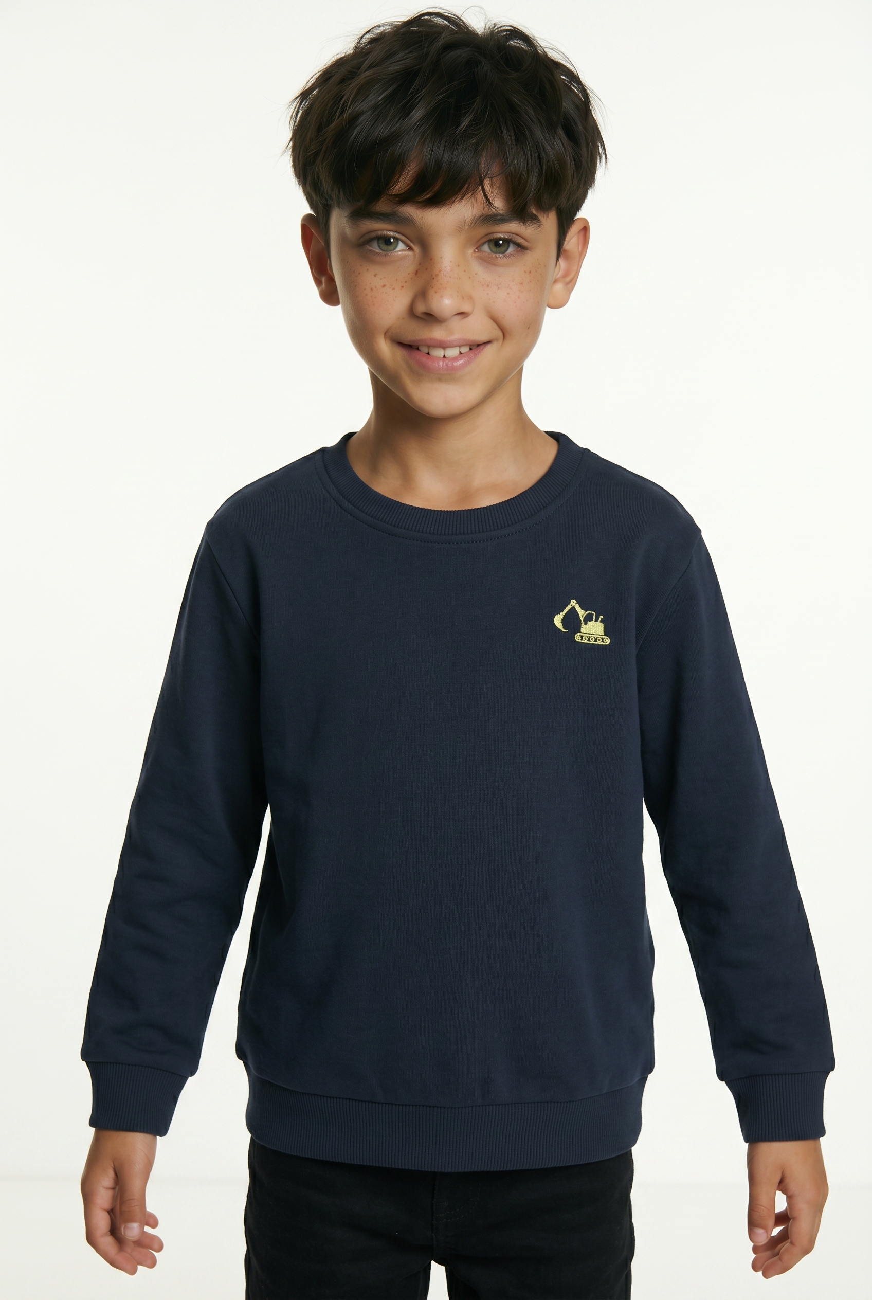 Image of Name It "NMMVALLEN LS NREG SWEAT UNB", Baumwollmischung, regular fit