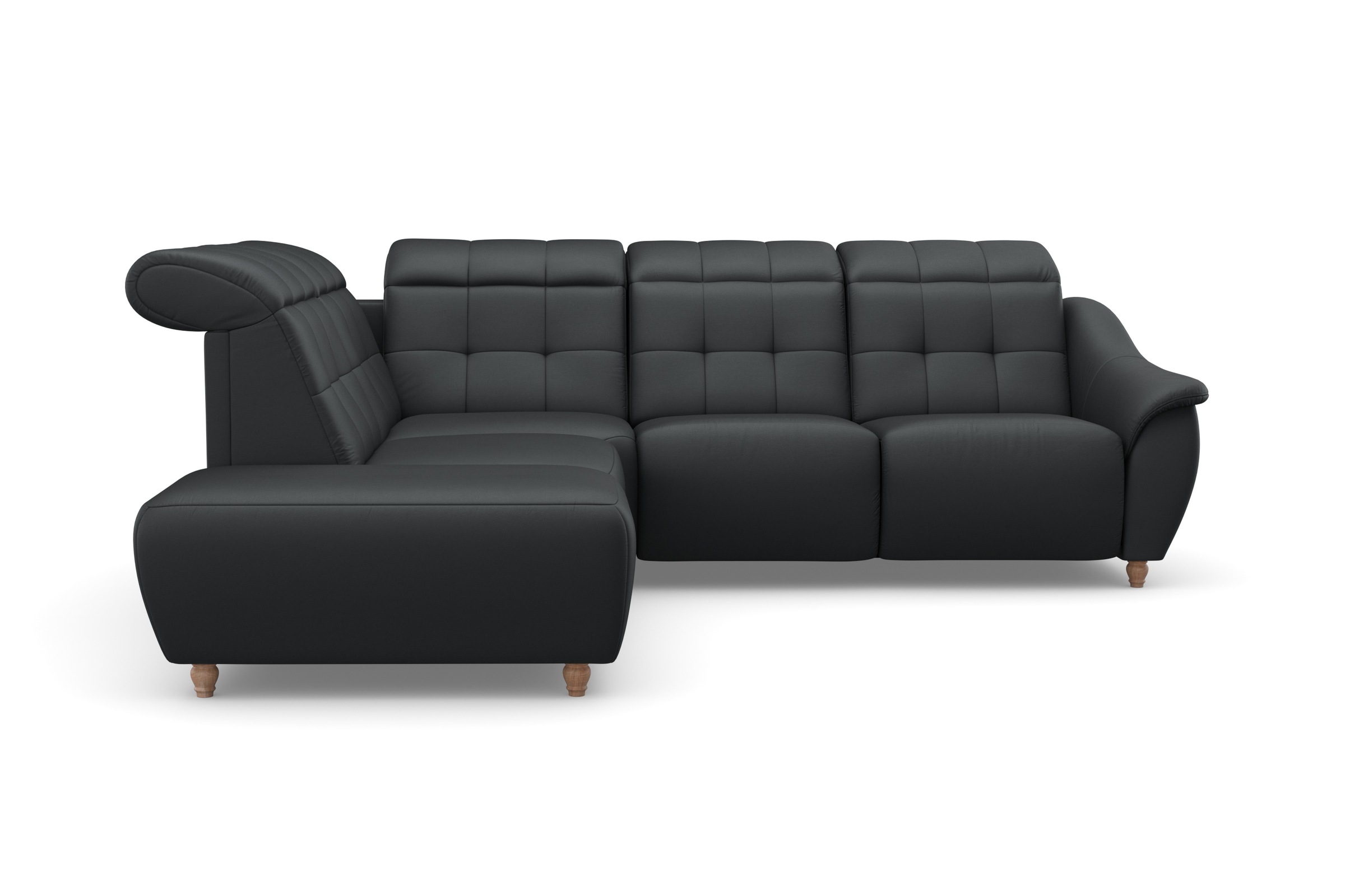 Home affaire Ecksofa »Boston L-Form«, Kopfteilverstellung an jeder Sitzfläche, wahlweise Relaxfunktion