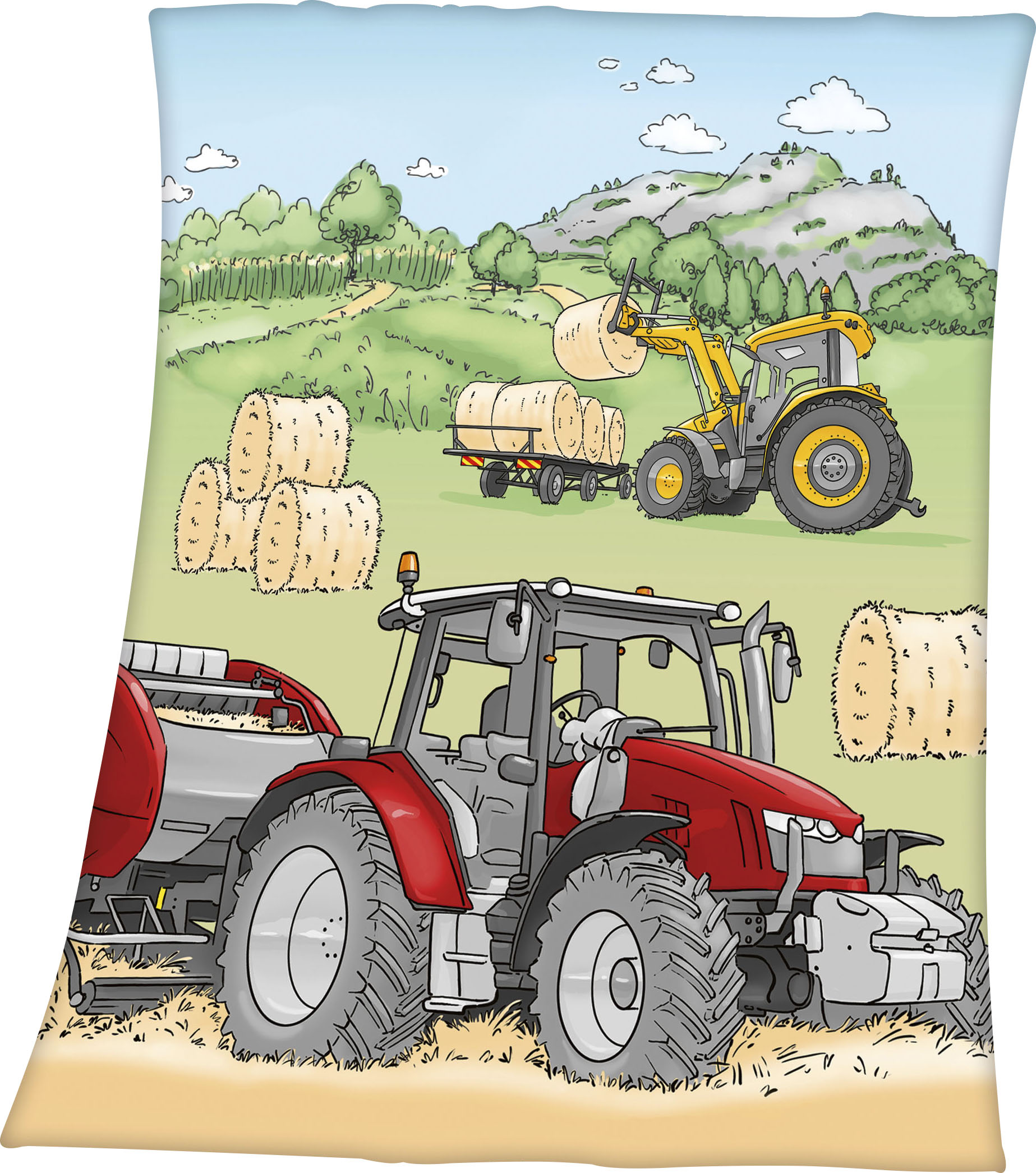 Kinderdecke »Traktor«, mit tollem Traktor Motiv, Kuscheldecke