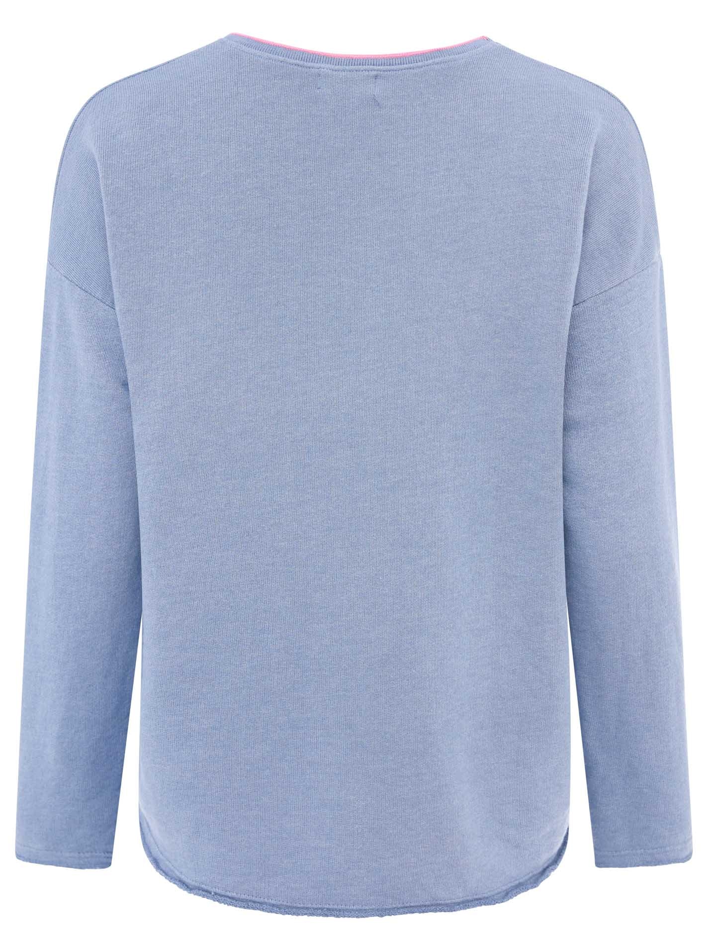 Zwillingsherz Sweatshirt »Positive Mind«, mit Kontrastnaht in Neonfarbe