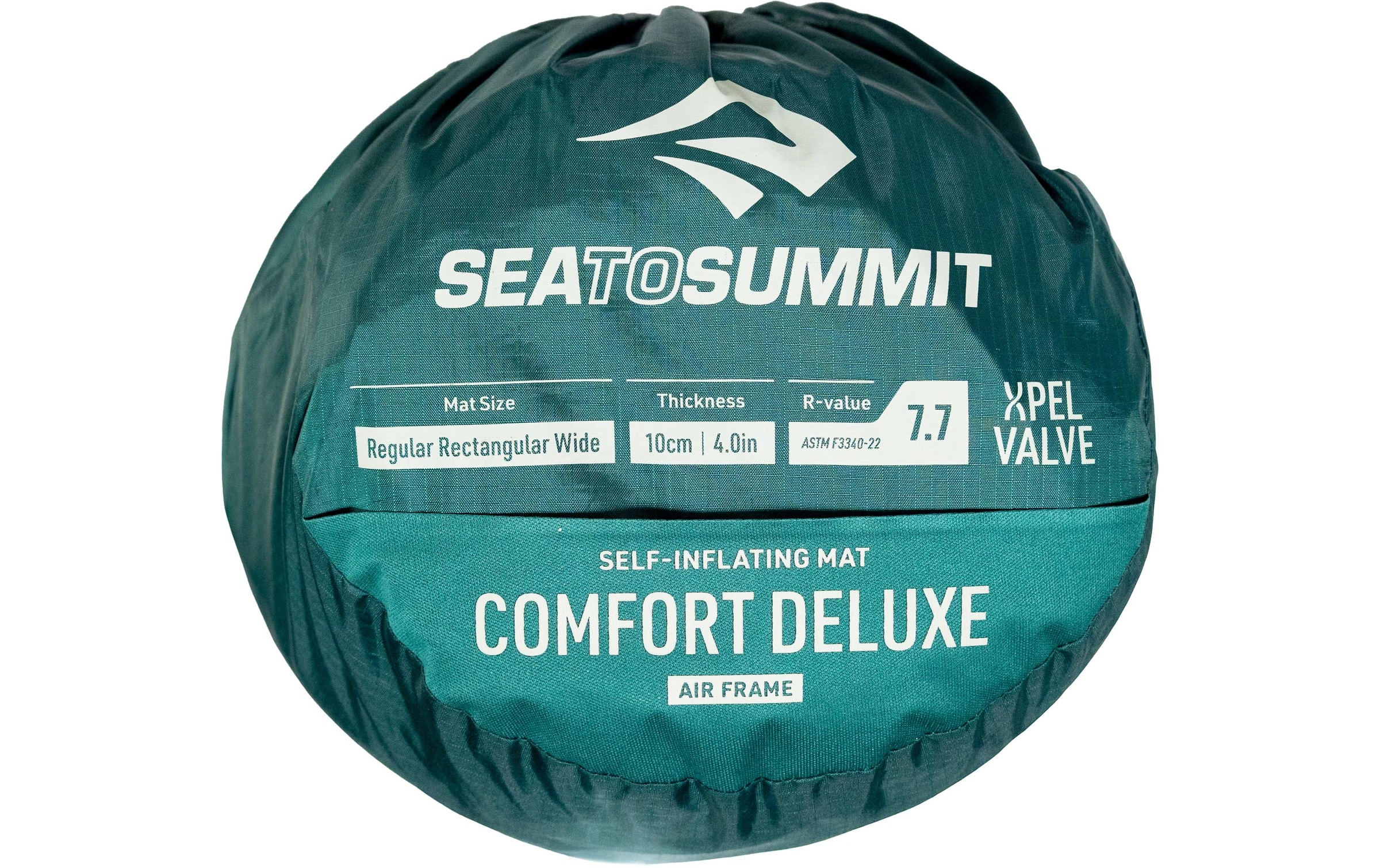 sea to summit Luftmatratze »Comfort Deluxe Mat Regular Rectangular« Selbstaufblasende Schlafmatte, Rain Forest