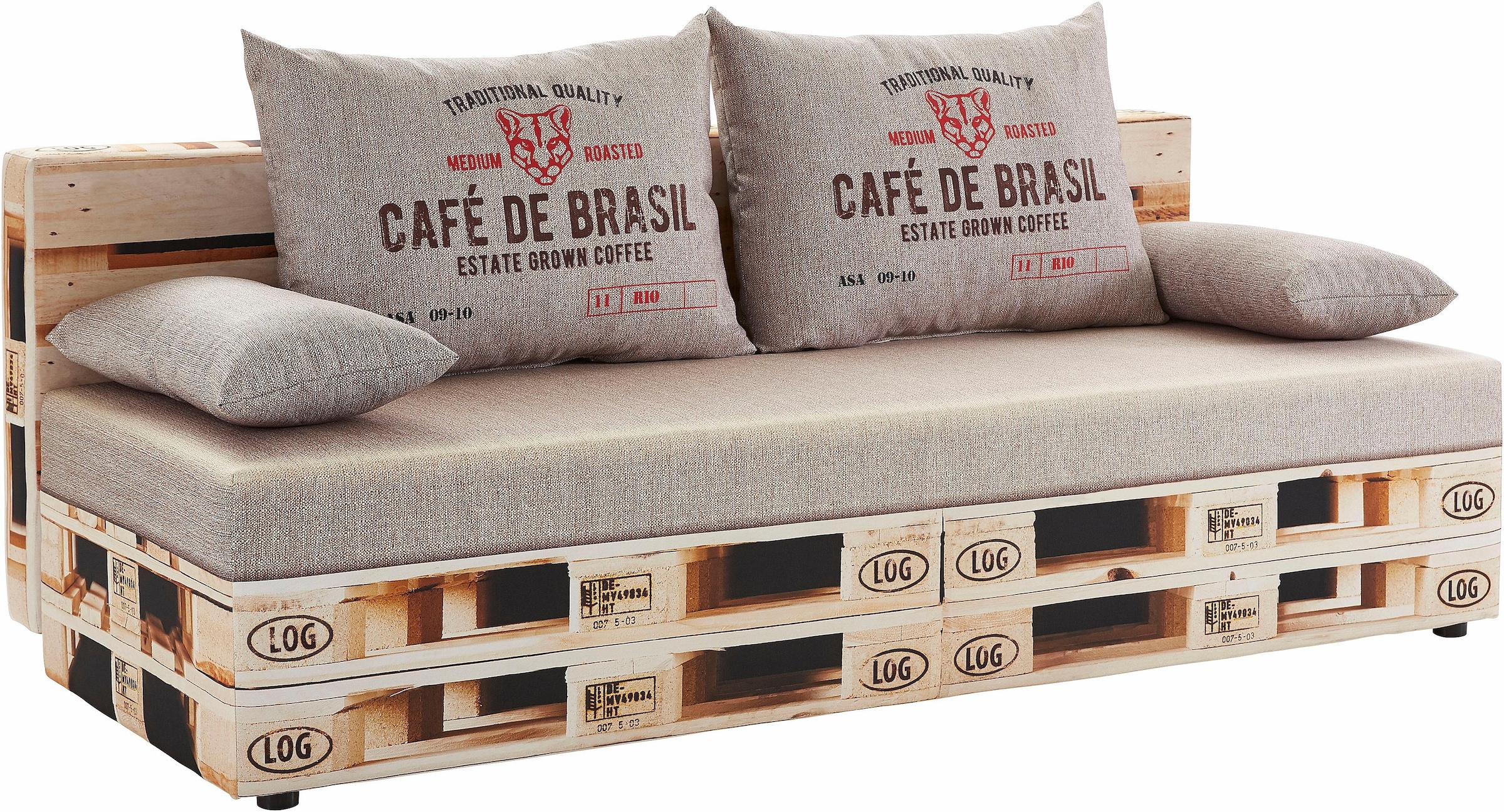 exxpo - sofa fashion Canapé-lit »Extravagantes Sofa für Individualisten mit Bettfunktion und Bettkasten« in aussergewöhnlichen Bezugsvarianten, Solitärmöbel