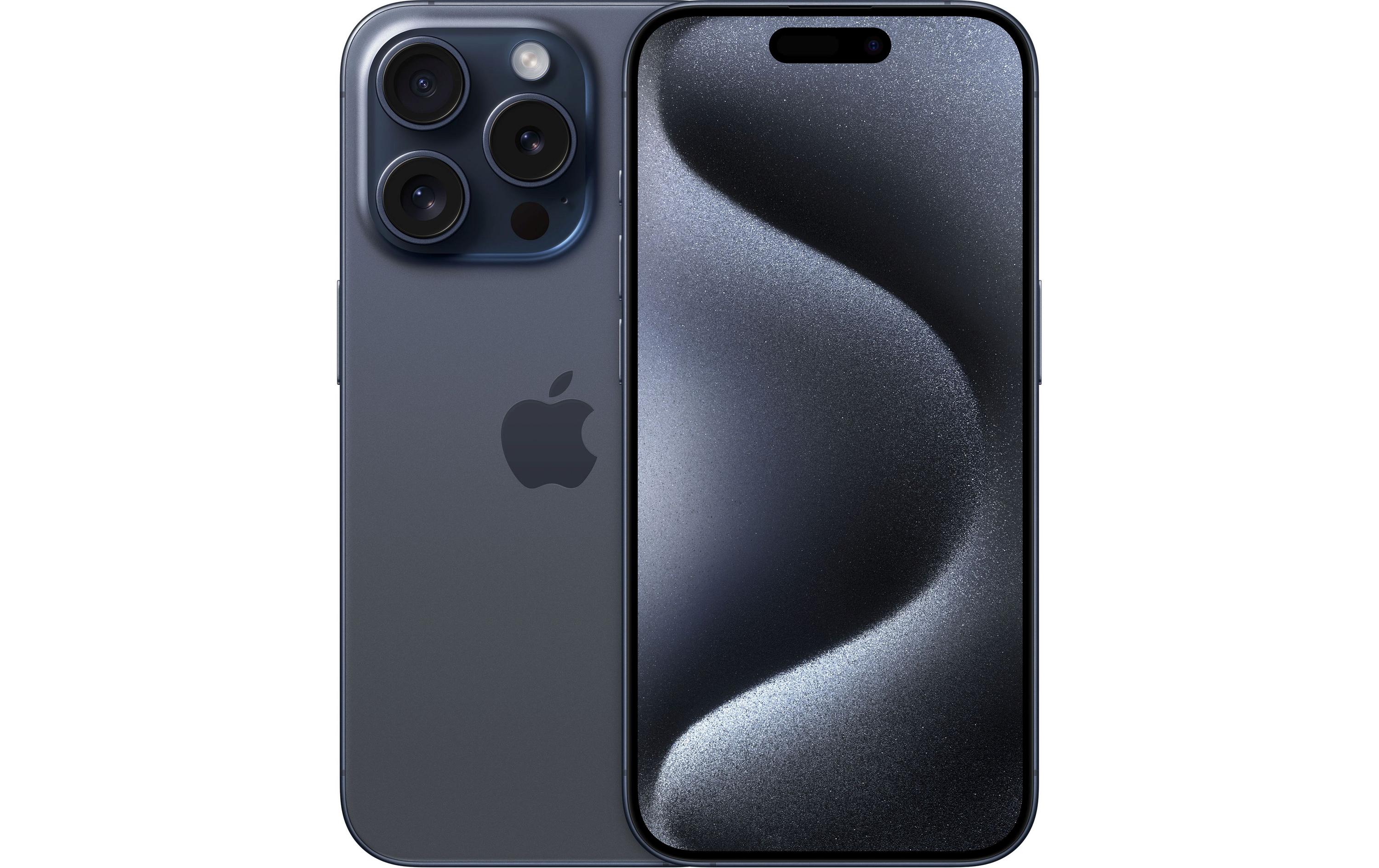 Smartphone »iPhone 15 Pro«, Titan Blau, 15,5 cm/6,1 Zoll, 48 MP Kamera