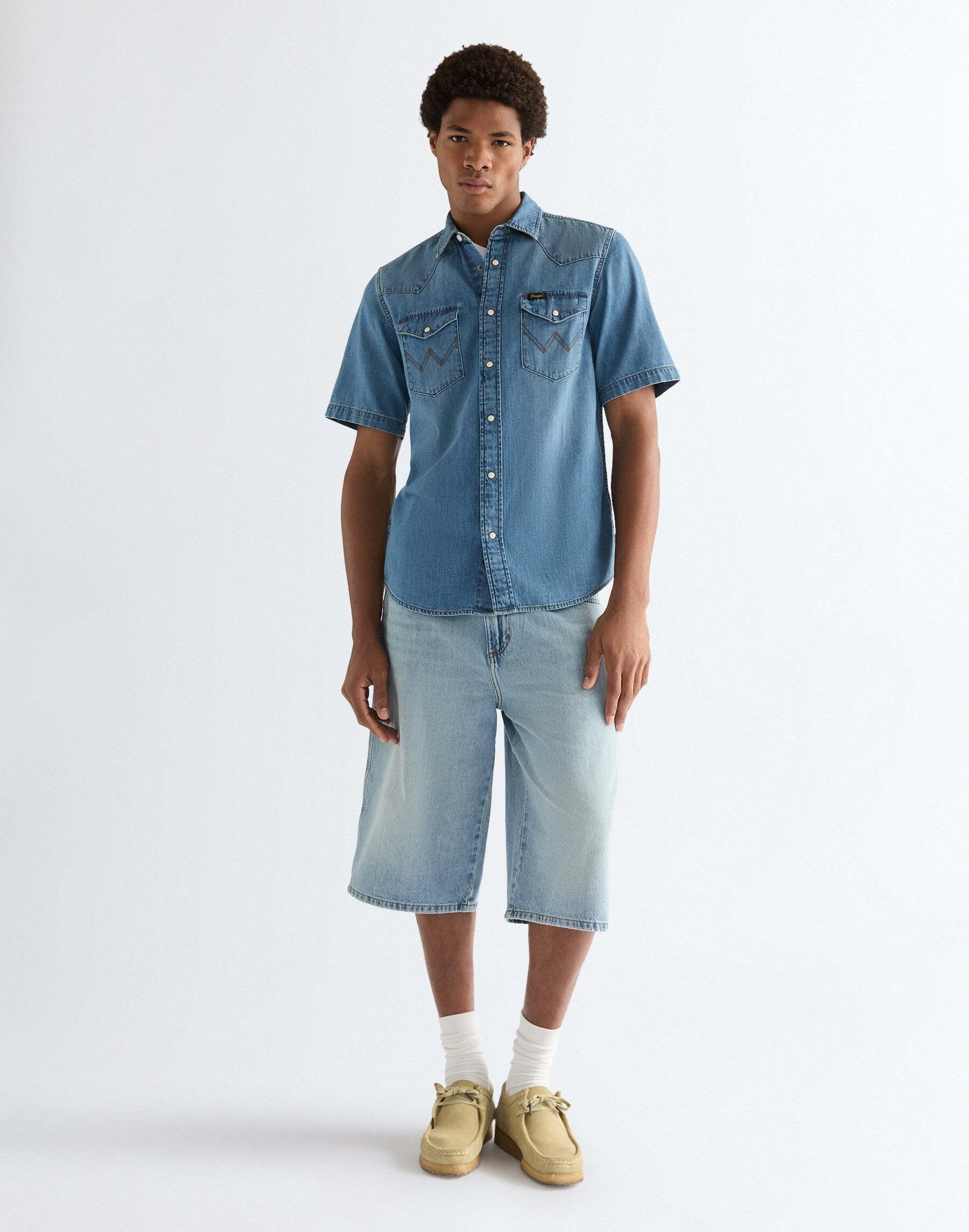 Wrangler Jeanshemd »WRANGLER Jeanshemd Shortsleeve Western«