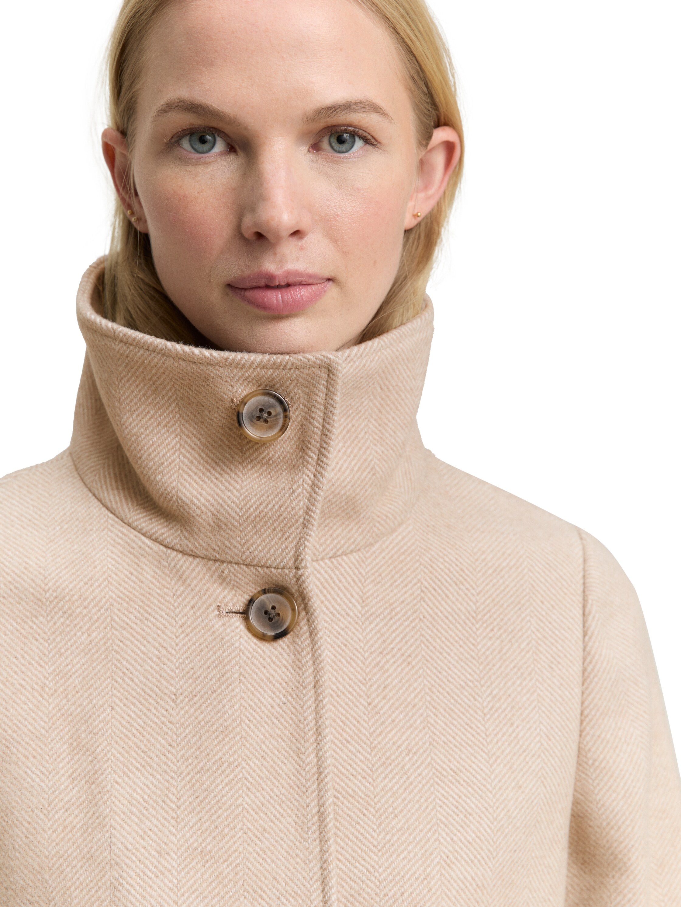 TOM TAILOR Manteau en laine mit Knopfleiste und Stehkragen