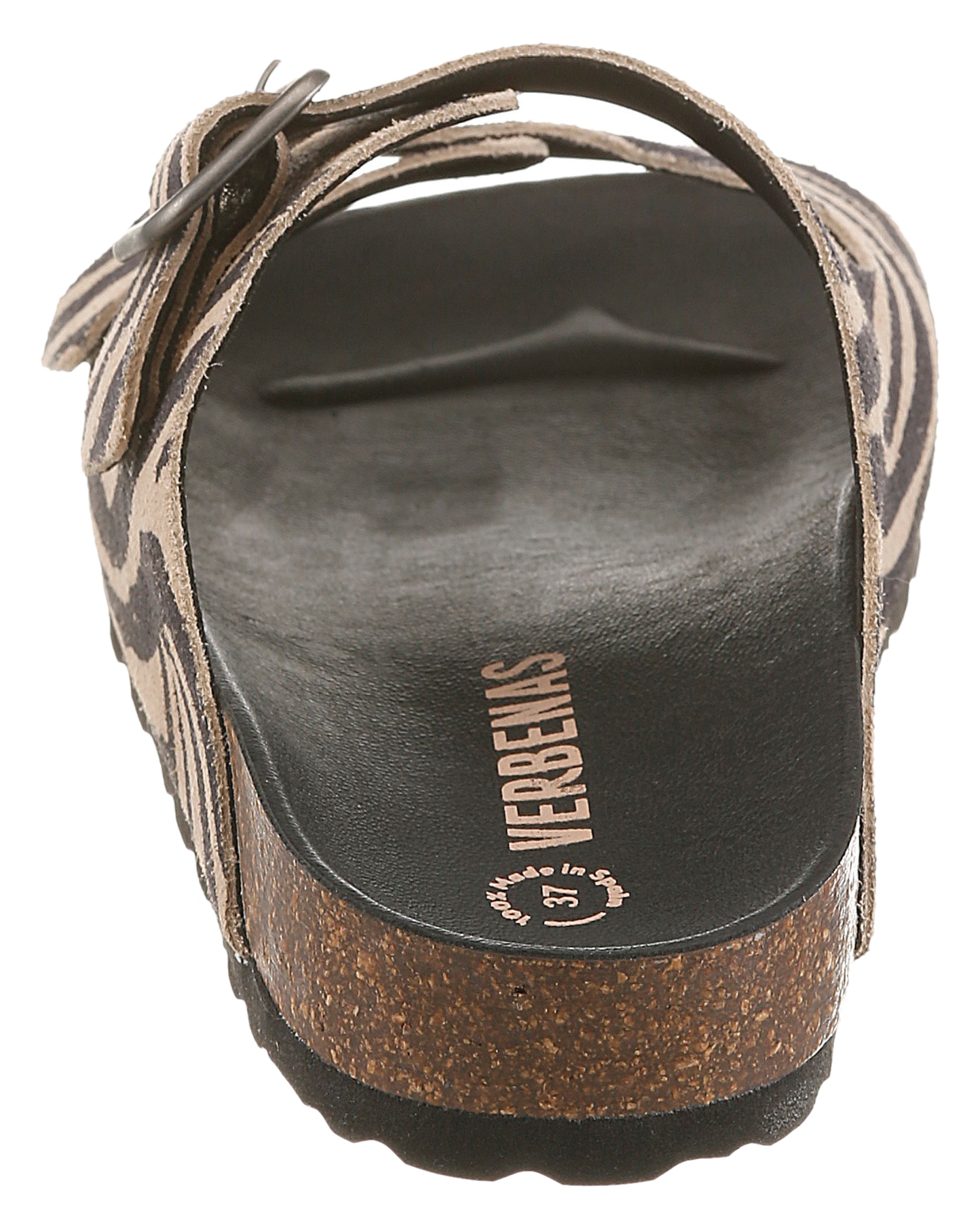 VERBENAS Pantolette »RANDEL ZEBRA«  chaussure d'été, pantoufle, chaussure de vacances avec deux boucles réglables