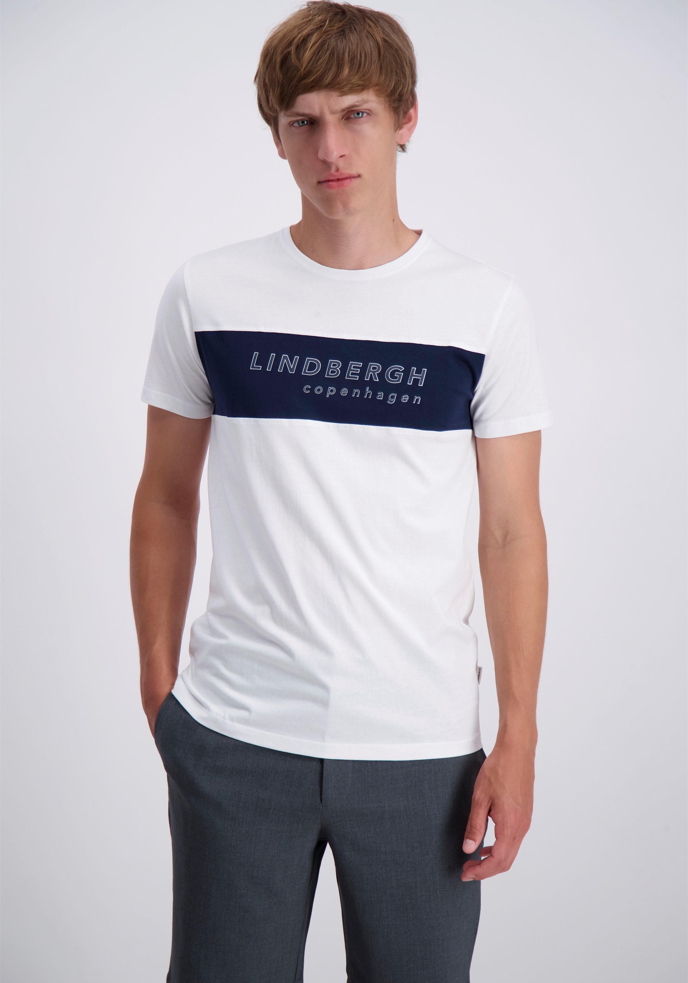 Image of LINDBERGH T-Shirt, mit Frontdruck bei Ackermann Versand Schweiz