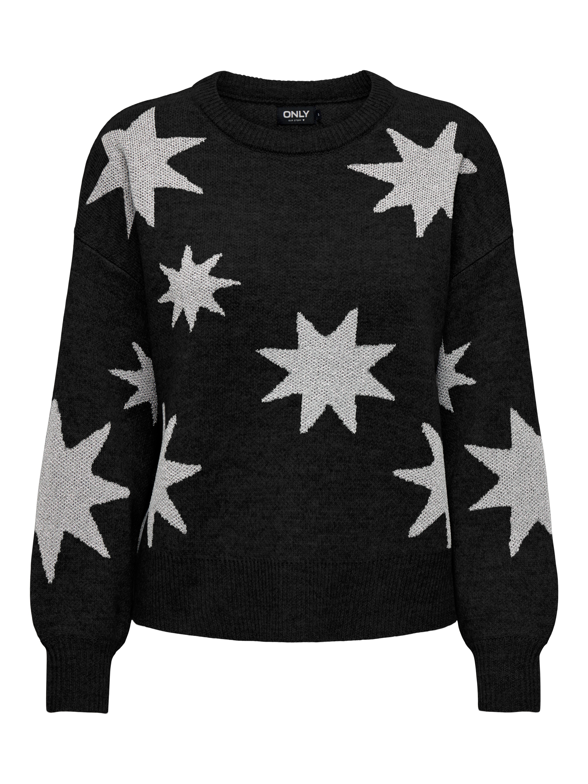 Image of ONLY Rundhalspullover "ONLROSIE LS O-NECK GLITTER KNT"