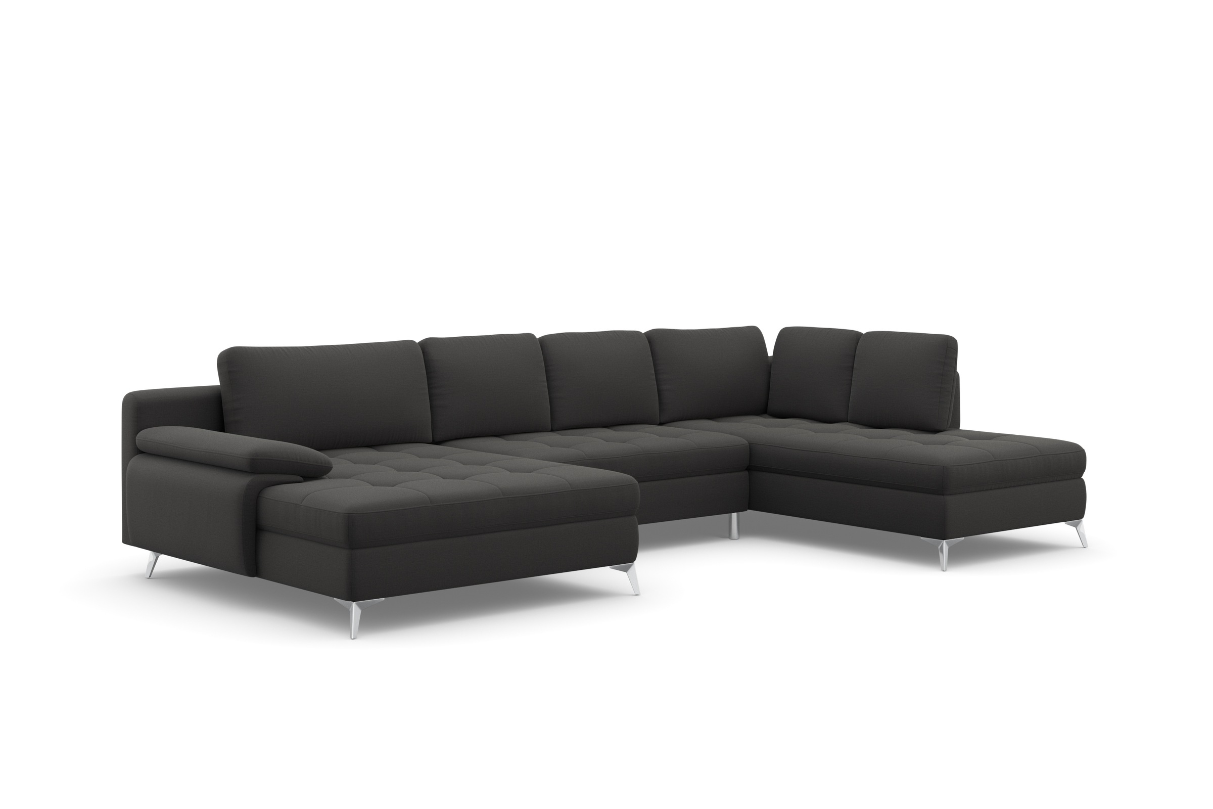 sit&more Wohnlandschaft »Latigo U-Form« mit Mega-Recamiere, wahlweise mit Schlaffunktion und Bettkasten