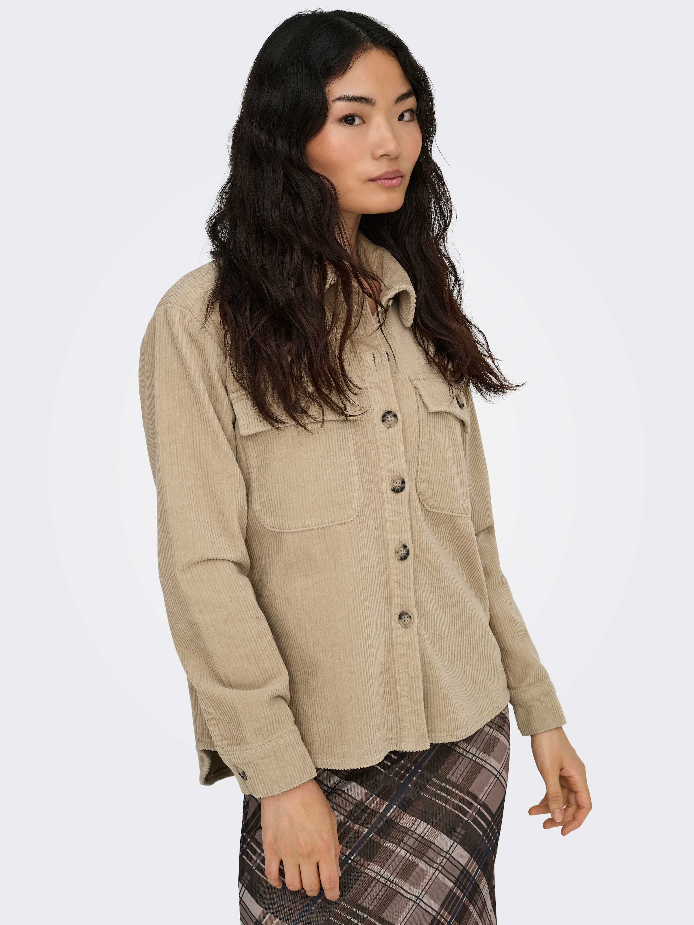 ONLY Cordjacke »ONLAMAZING L/S CORD SHACKET PNT«