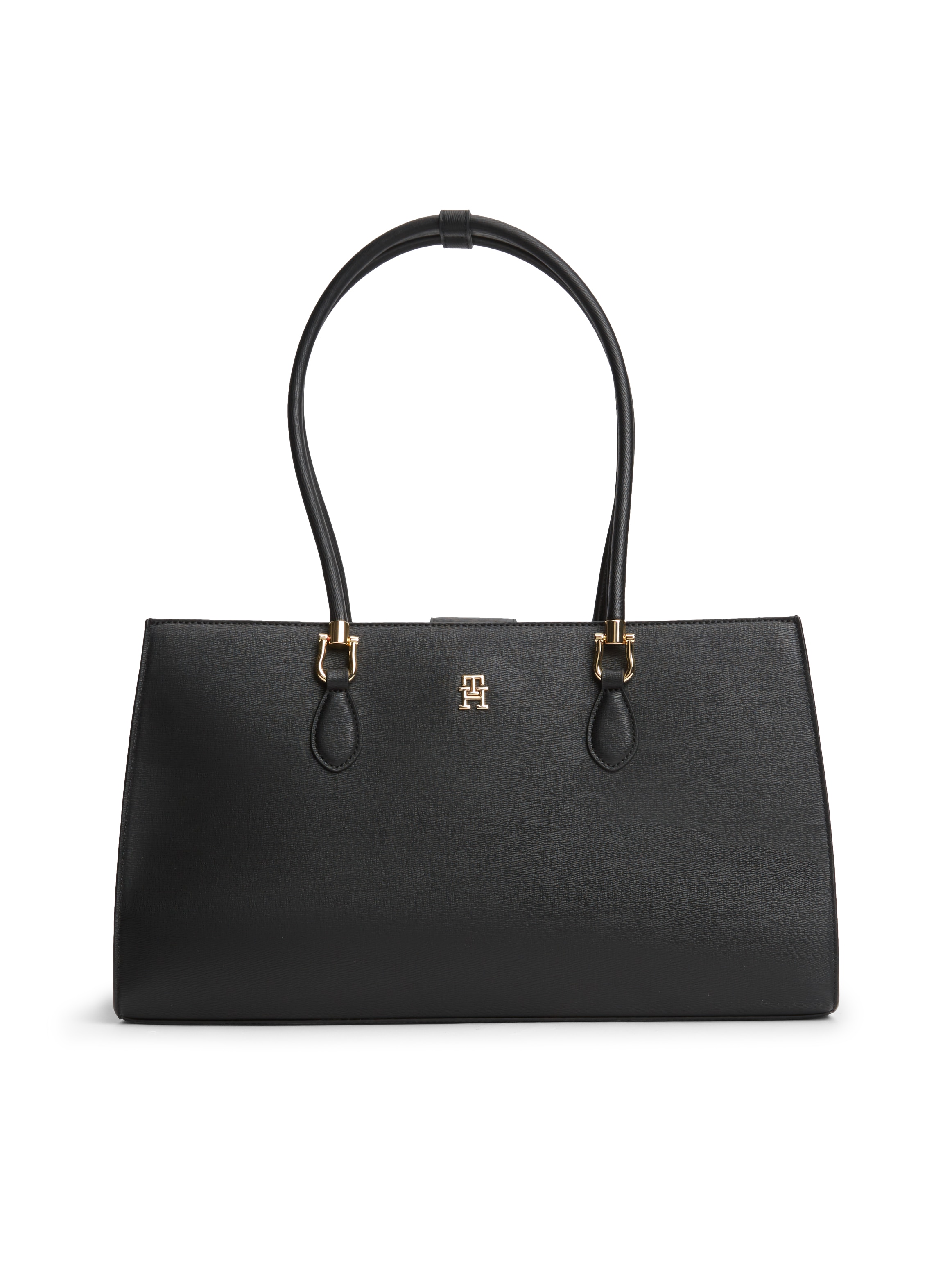 Image of Tommy Hilfiger Henkeltasche "TH GRACE SATCHEL" Damen Handtasche, Tragetasche, Abendtasche mit goldfarbenen Details