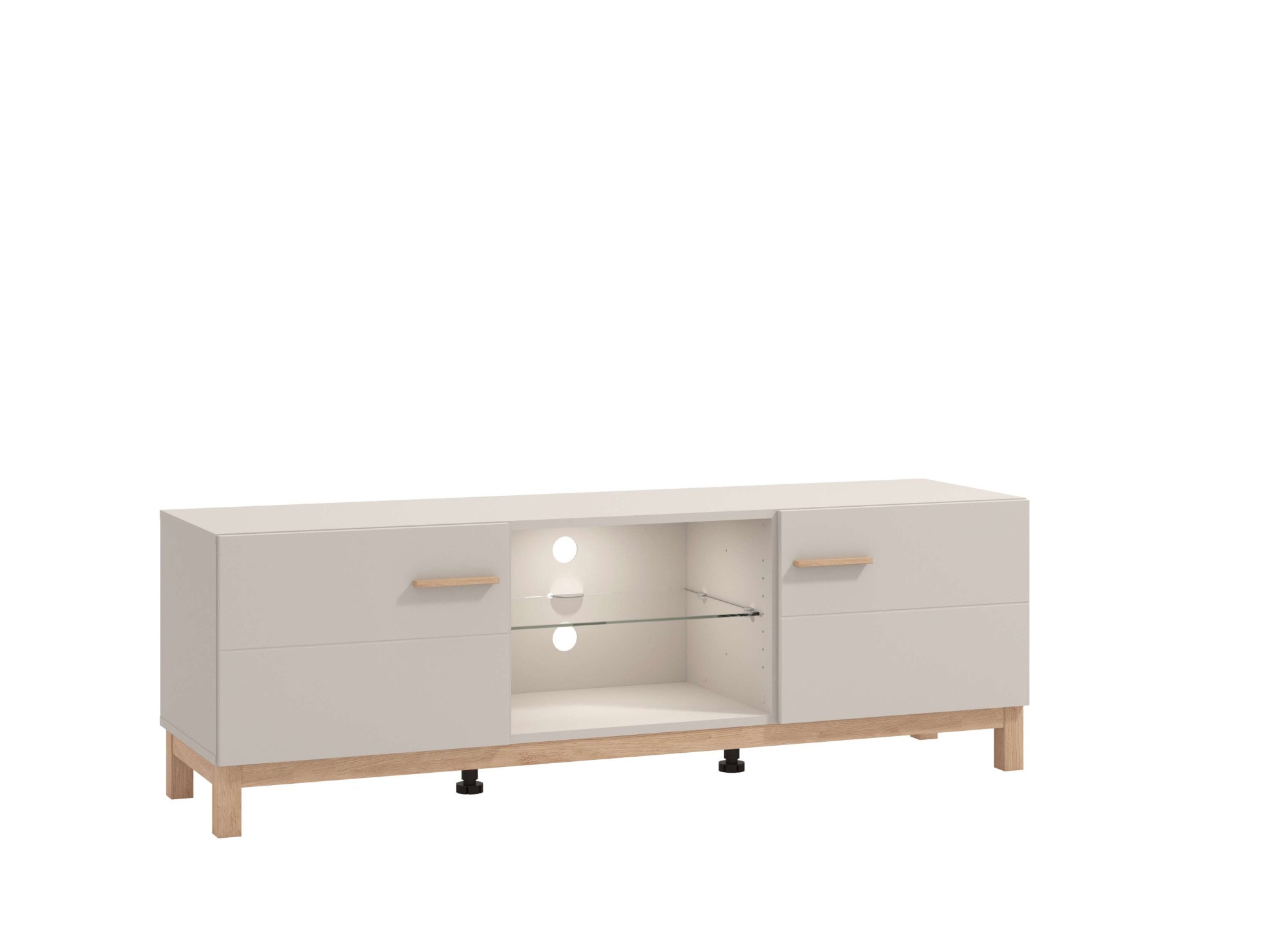 Home affaire TV-Bank »Essex, TV-Board, TV-Kommode, TV-Schrank, TV-Unterschrank, TV-Möbel« Elegantes Lowboard (154 cm) in Kaschmir mit viel Stauraum