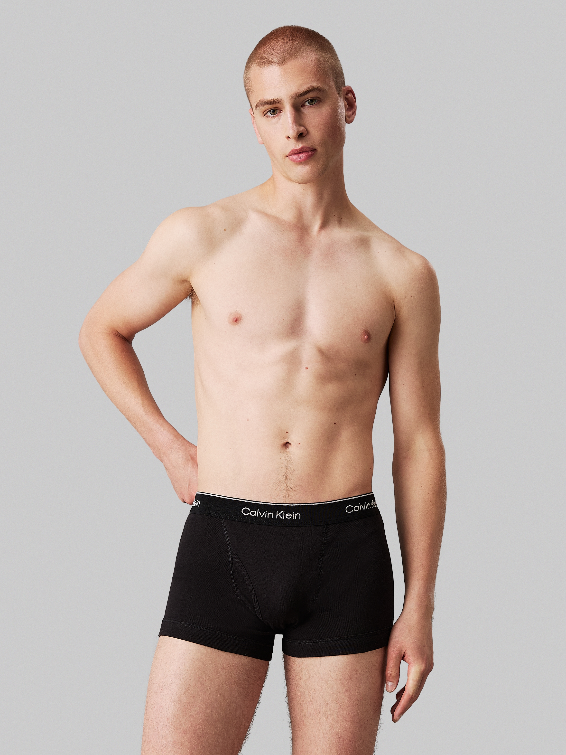 Calvin Klein Underwear Boxershorts »TRUNK 3PK«, (Packung, 3er-Pack), mit Logo-Elastikbund