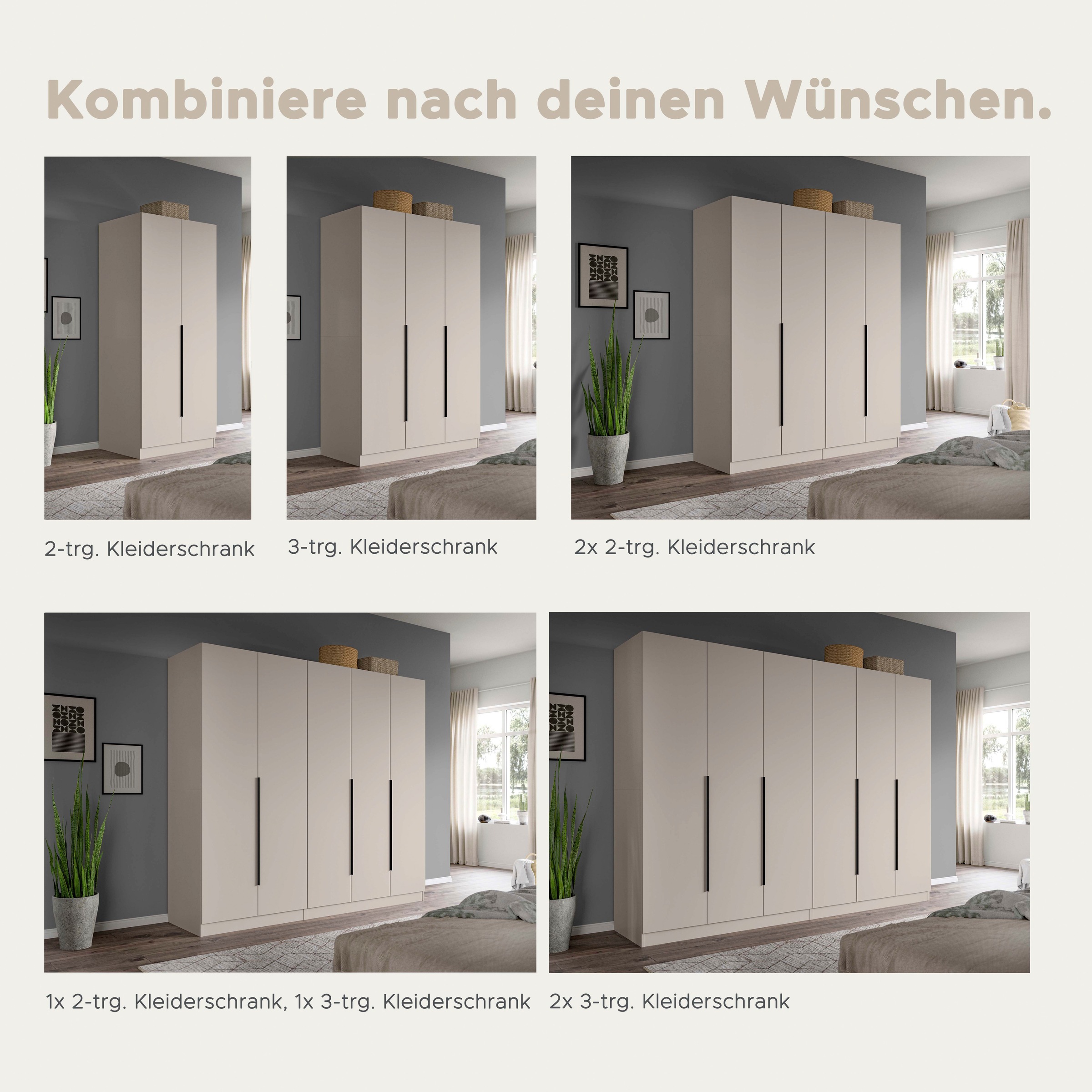 Home affaire Schrank-Set »Skarde moderner Kleiderschrank Schlafzimmerschrank Otto´s Choice« wähle deine beste Schrank Kombination, 1 Stk. tlg.
