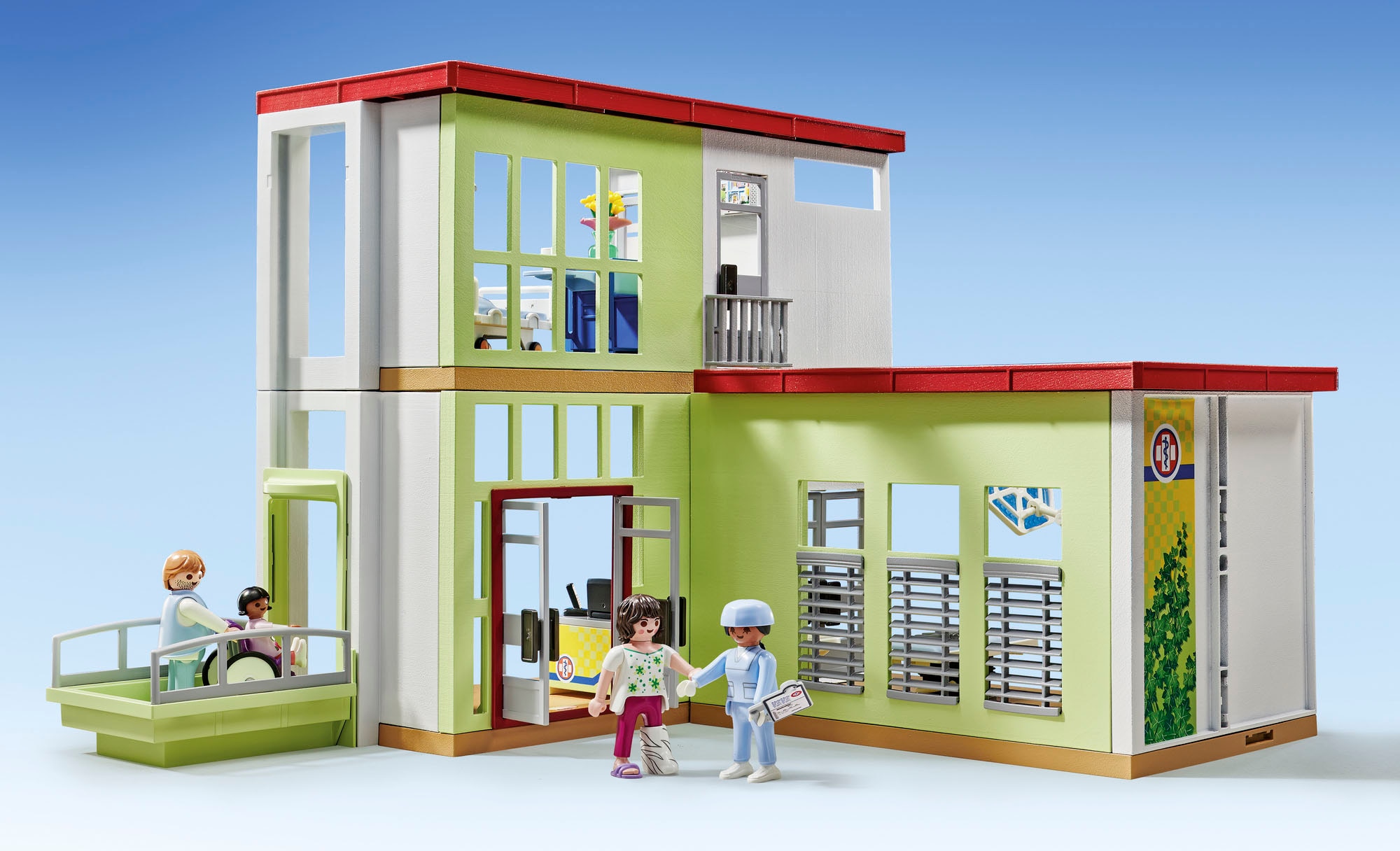 Playmobil® Konstruktions-Spielset »Modernes Krankenhaus (71615), Action Heroes« Made in Europe