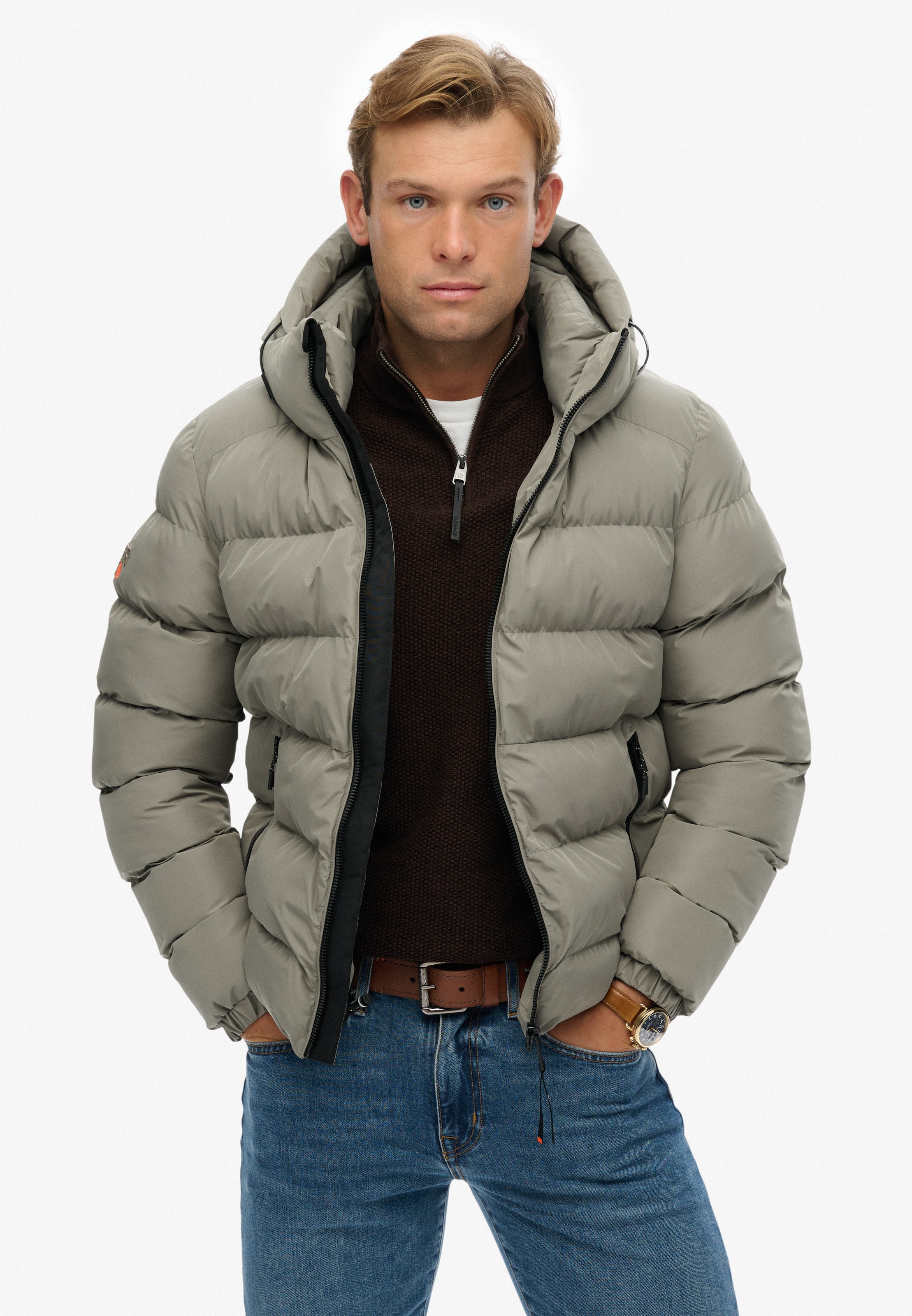 Superdry Veste matelassée »HOODED SPORTS PUFFER JACKET« mit Kapuze