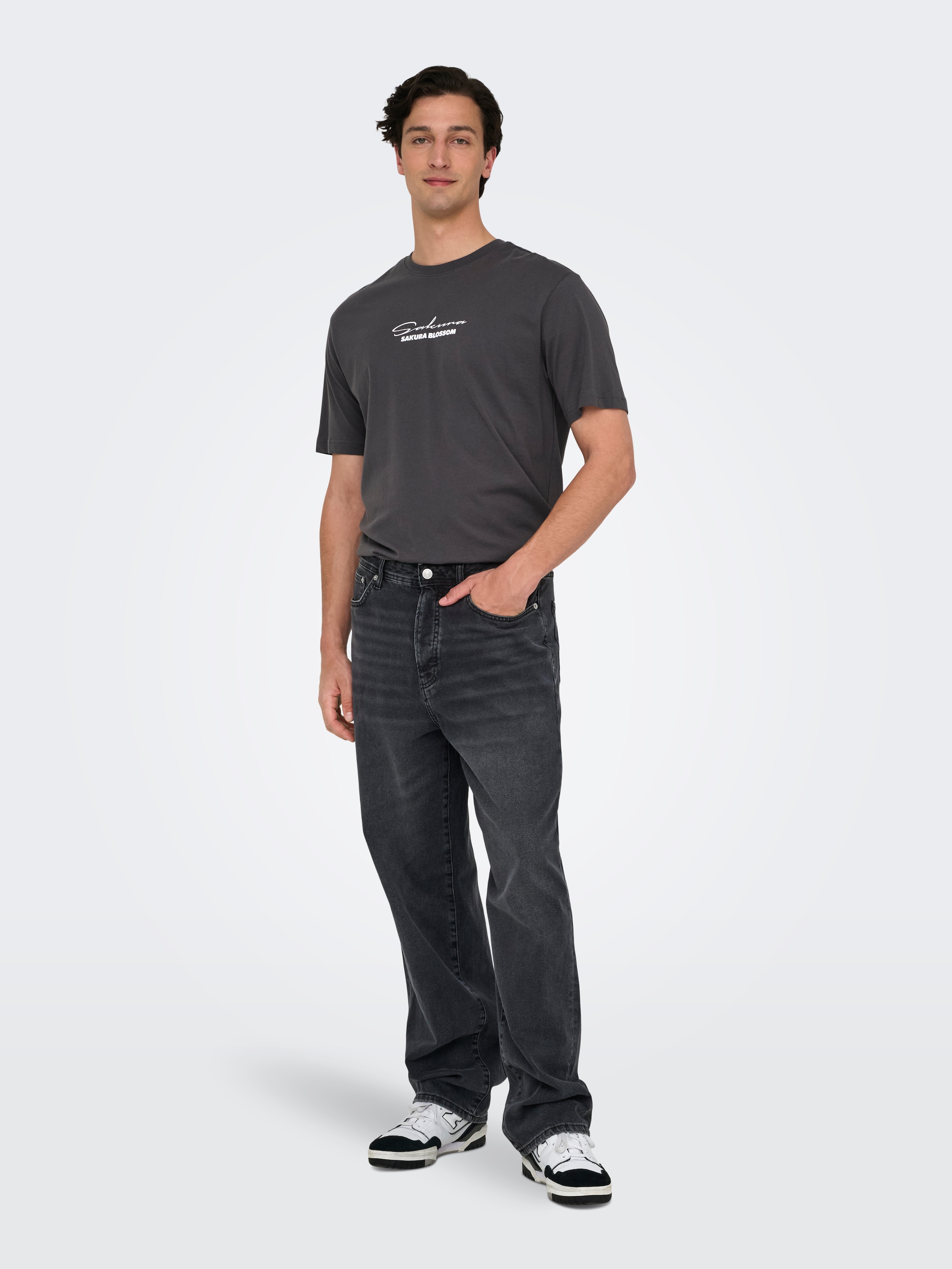 ONLY & SONS Jeans Relax-fit »ONSFADE LOOSE BOX TAI DNM MU OTL« Baumwolle, relaxed fit