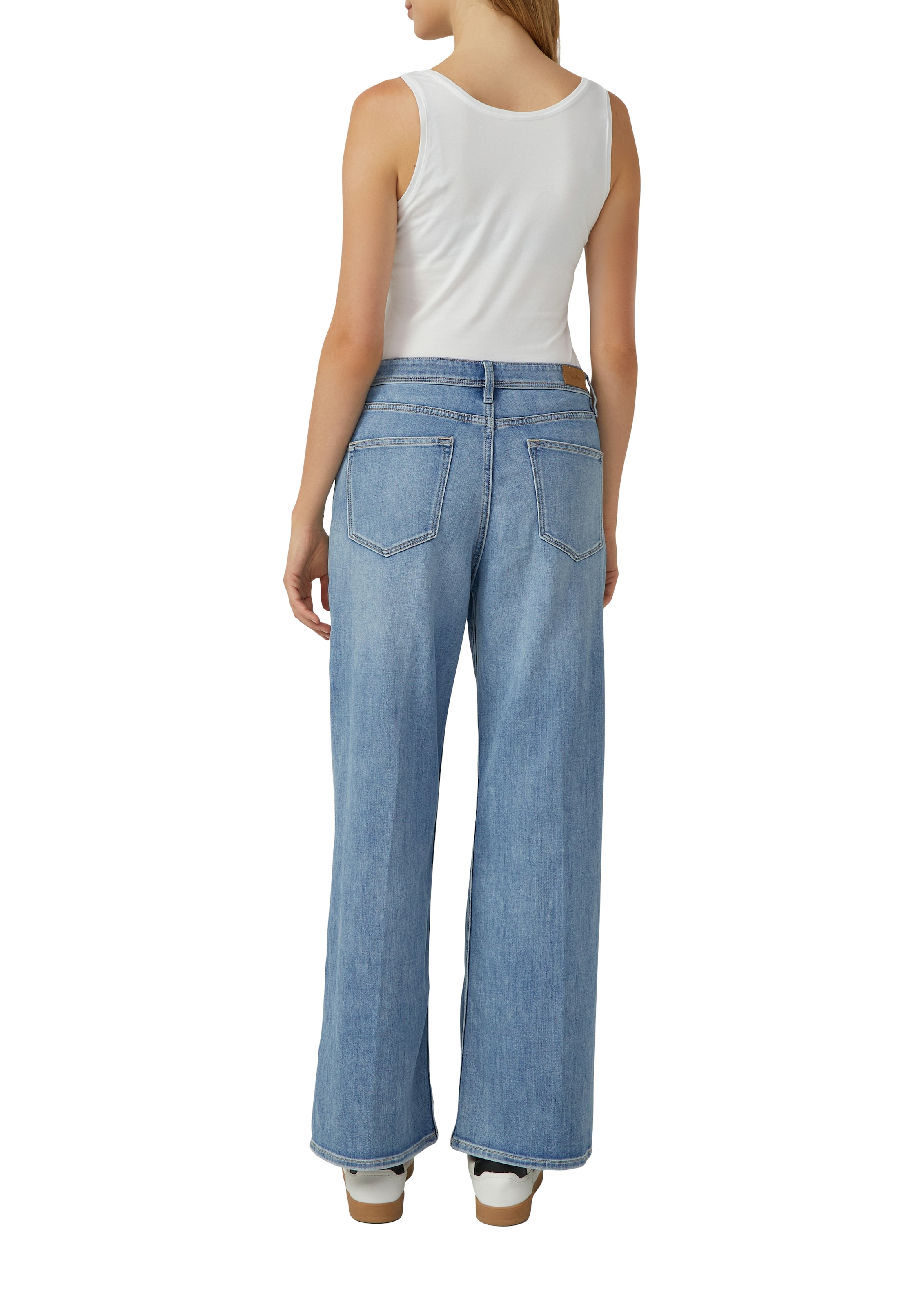 s.Oliver Tanktop, (2 tlg.), 2-er Pack, Sommertop, mit Stretch