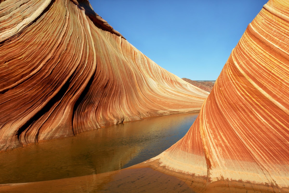 Image of Papermoon Fototapete "Wellen Pariah Canyon"