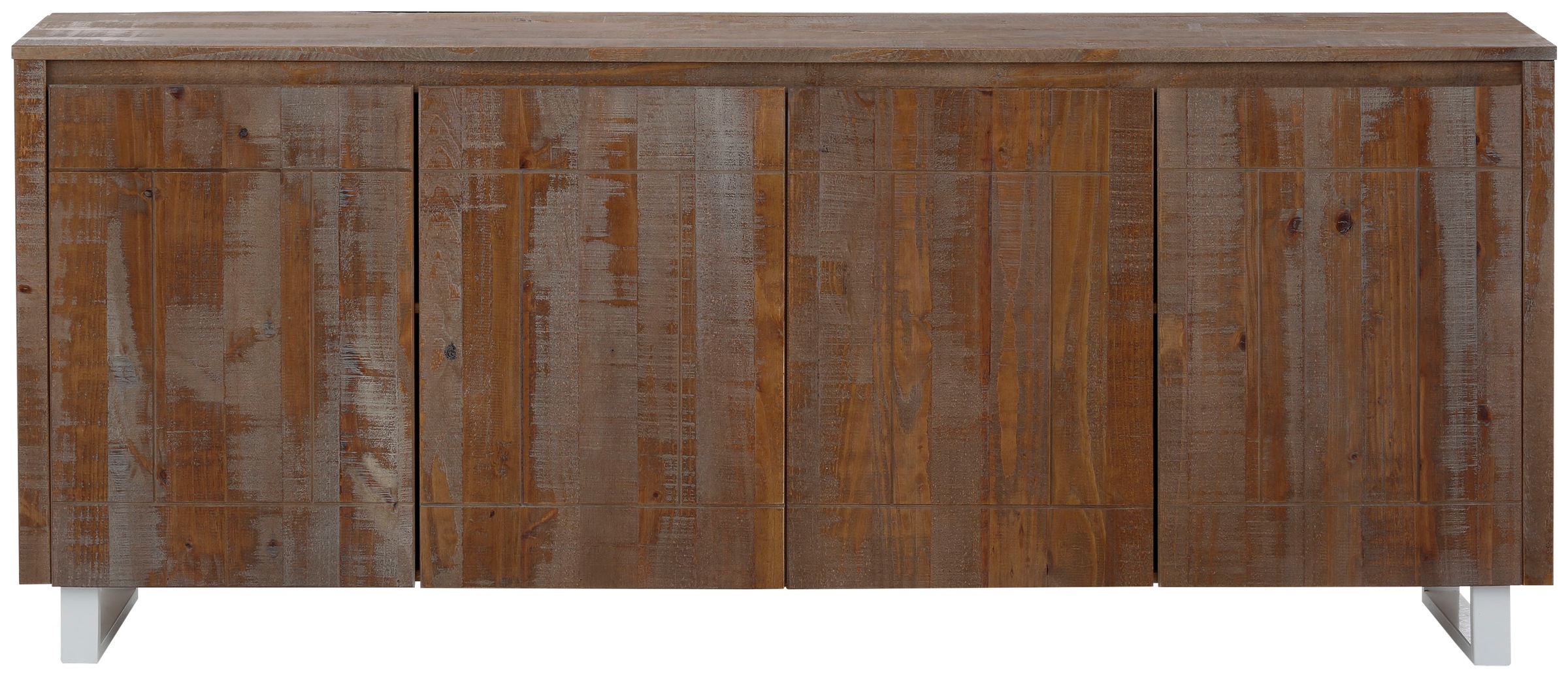 Image of Home affaire Sideboard »Lagos«, aus schönem massivem Kiefernholz, mit weiss lackiertem Beingestell bei Ackermann Versand Schweiz